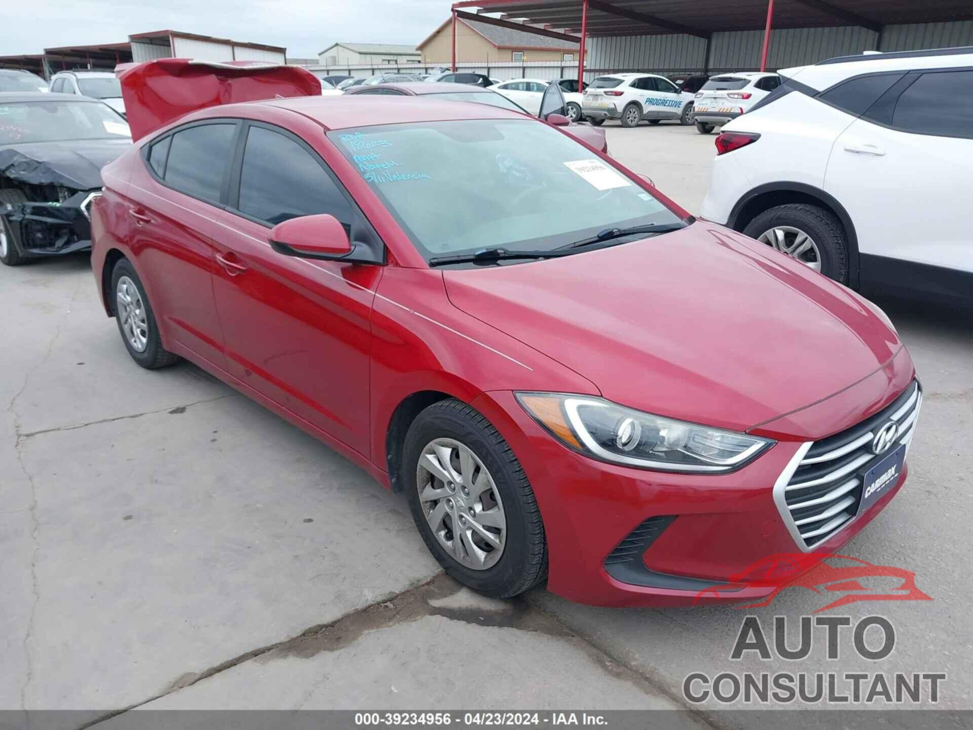 HYUNDAI ELANTRA 2017 - KMHD74LF1HU400590