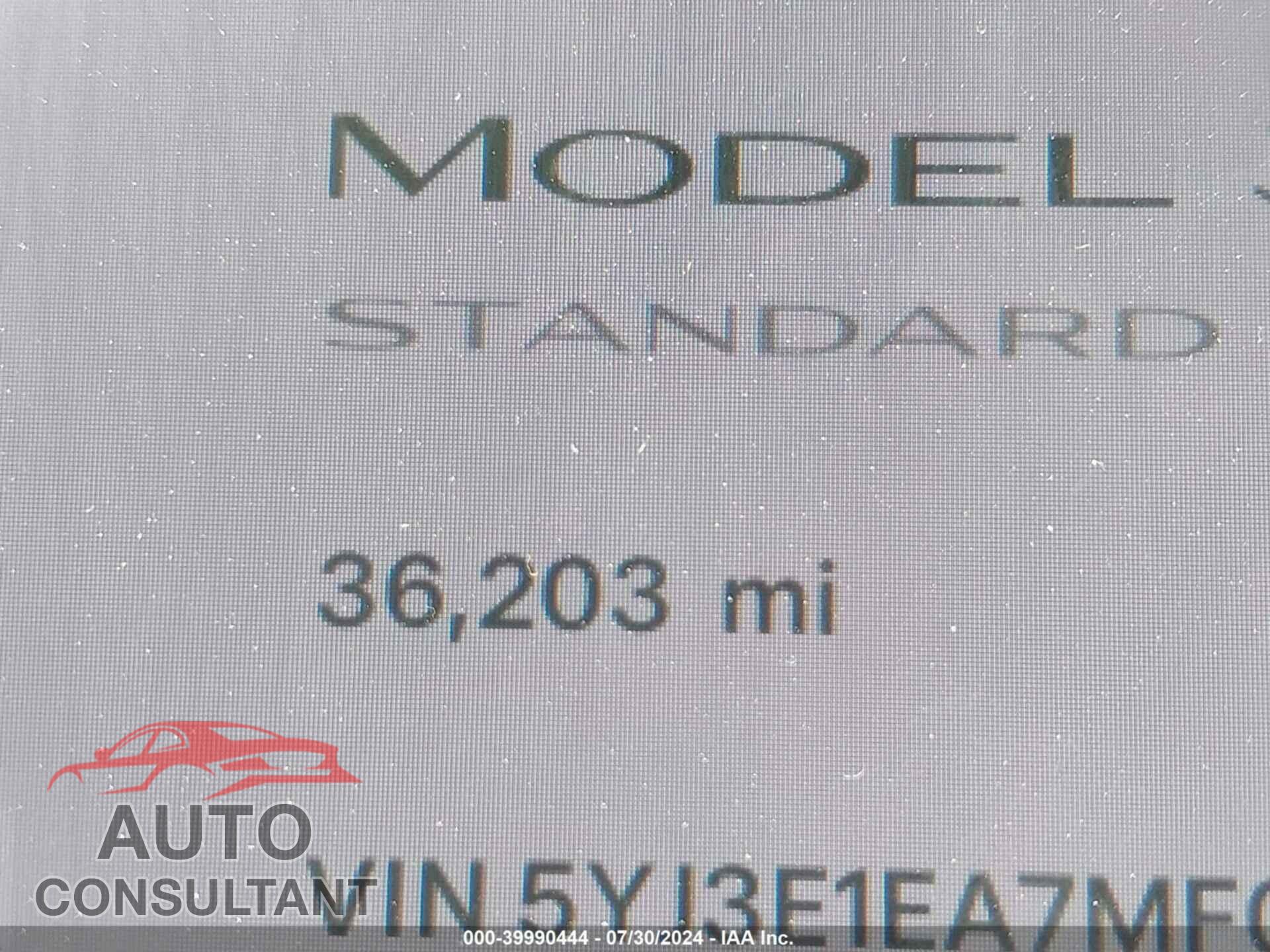 TESLA MODEL 3 2021 - 5YJ3E1EA7MF048284