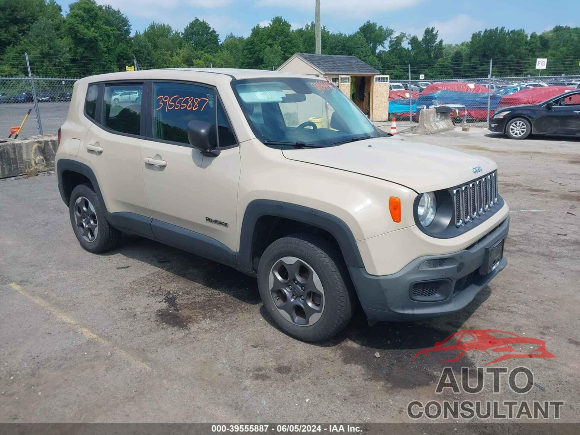 JEEP RENEGADE 2016 - ZACCJBAT6GPD08972