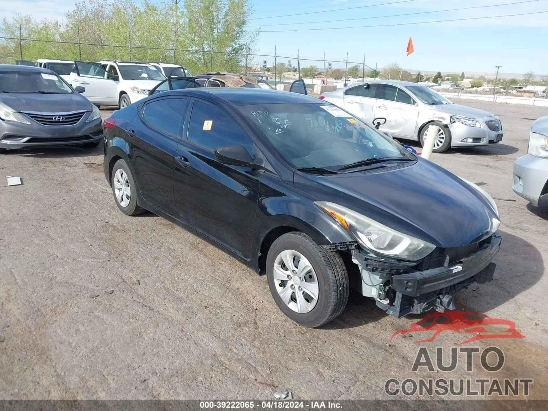 HYUNDAI ELANTRA 2016 - 5NPDH4AE1GH711733