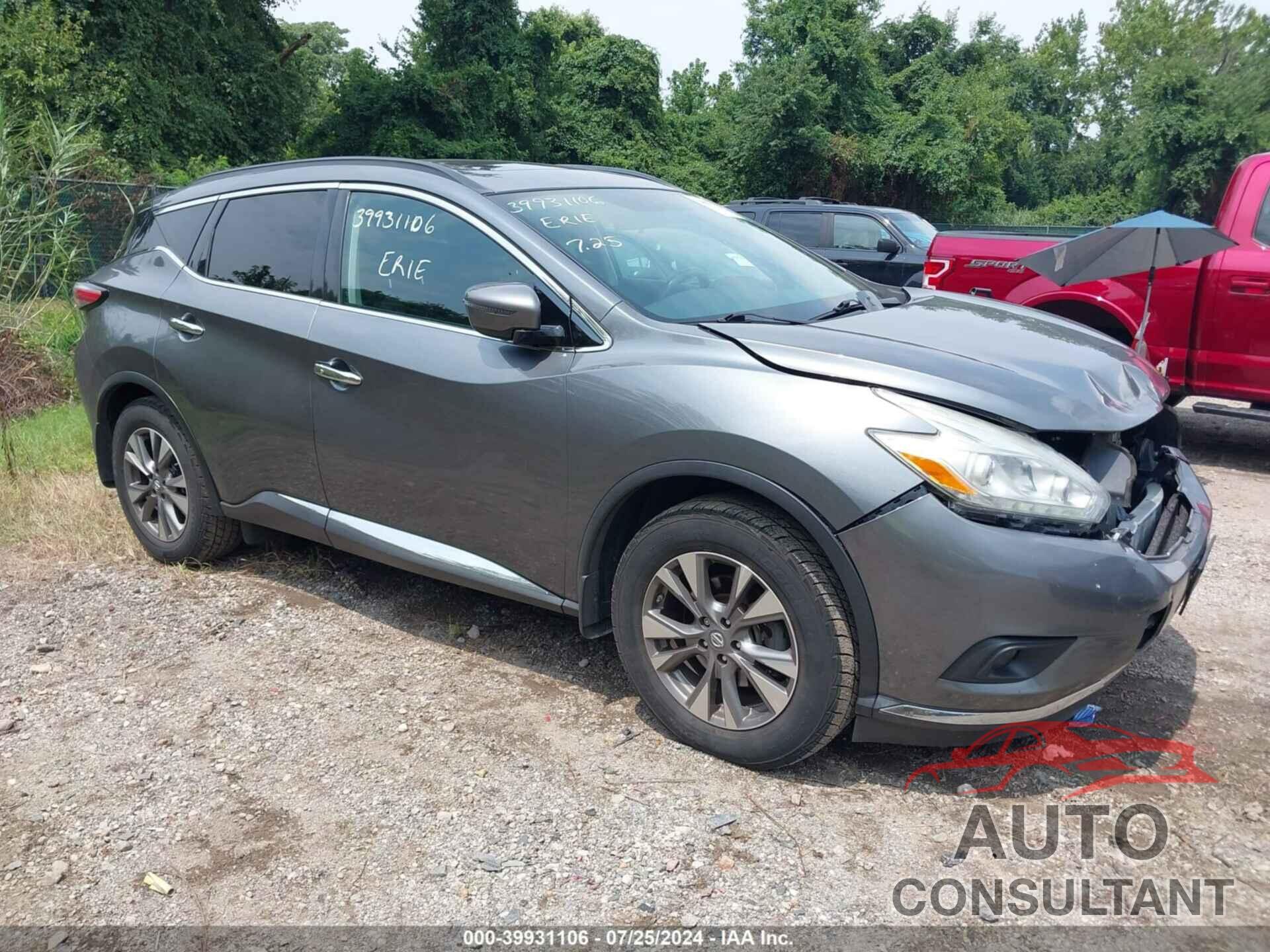 NISSAN MURANO 2016 - 5N1AZ2MH9GN150199