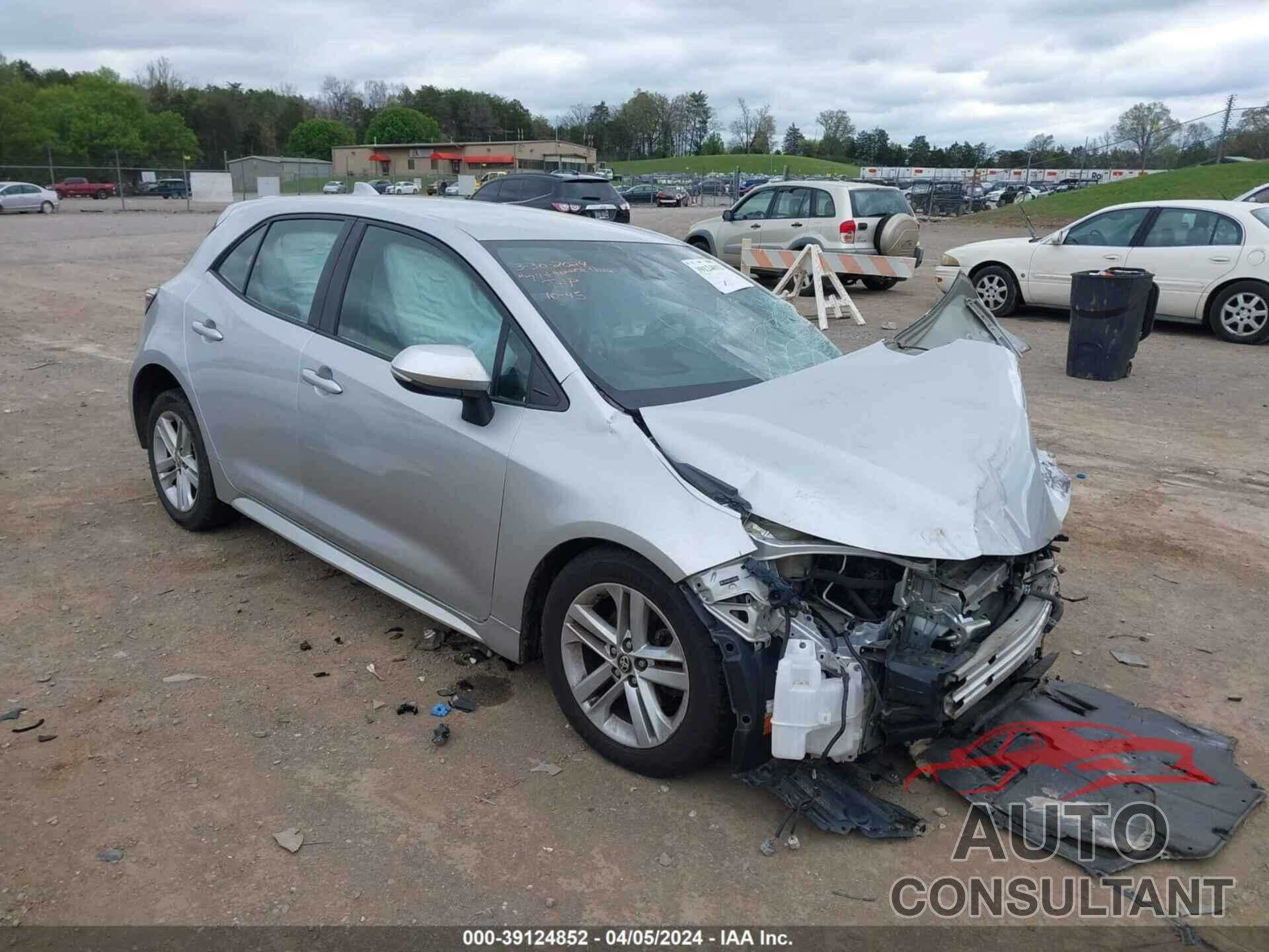TOYOTA COROLLA 2019 - JTNK4RBE9K3048975