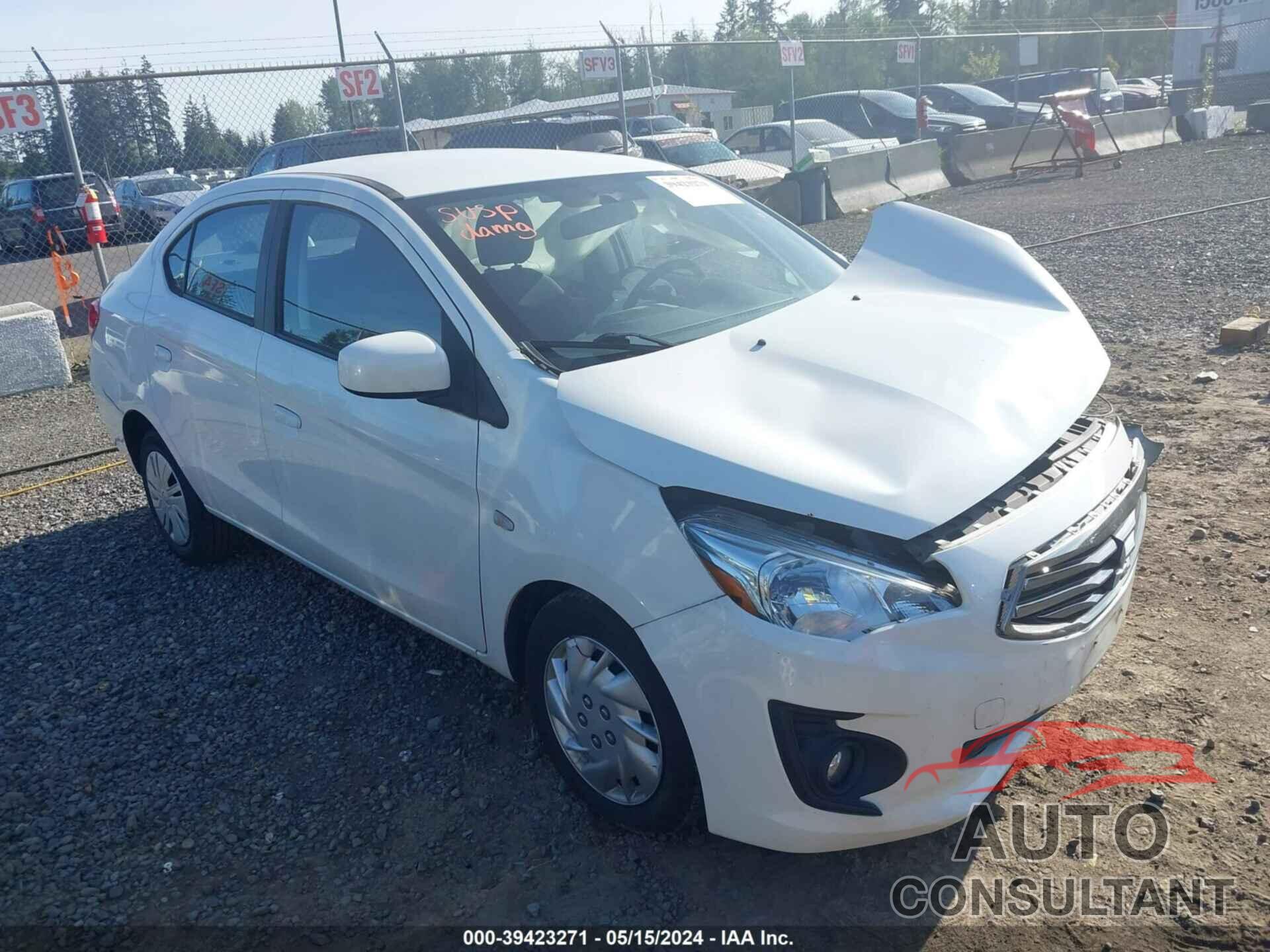 MITSUBISHI MIRAGE 2017 - ML32F3FJ5HHF14356