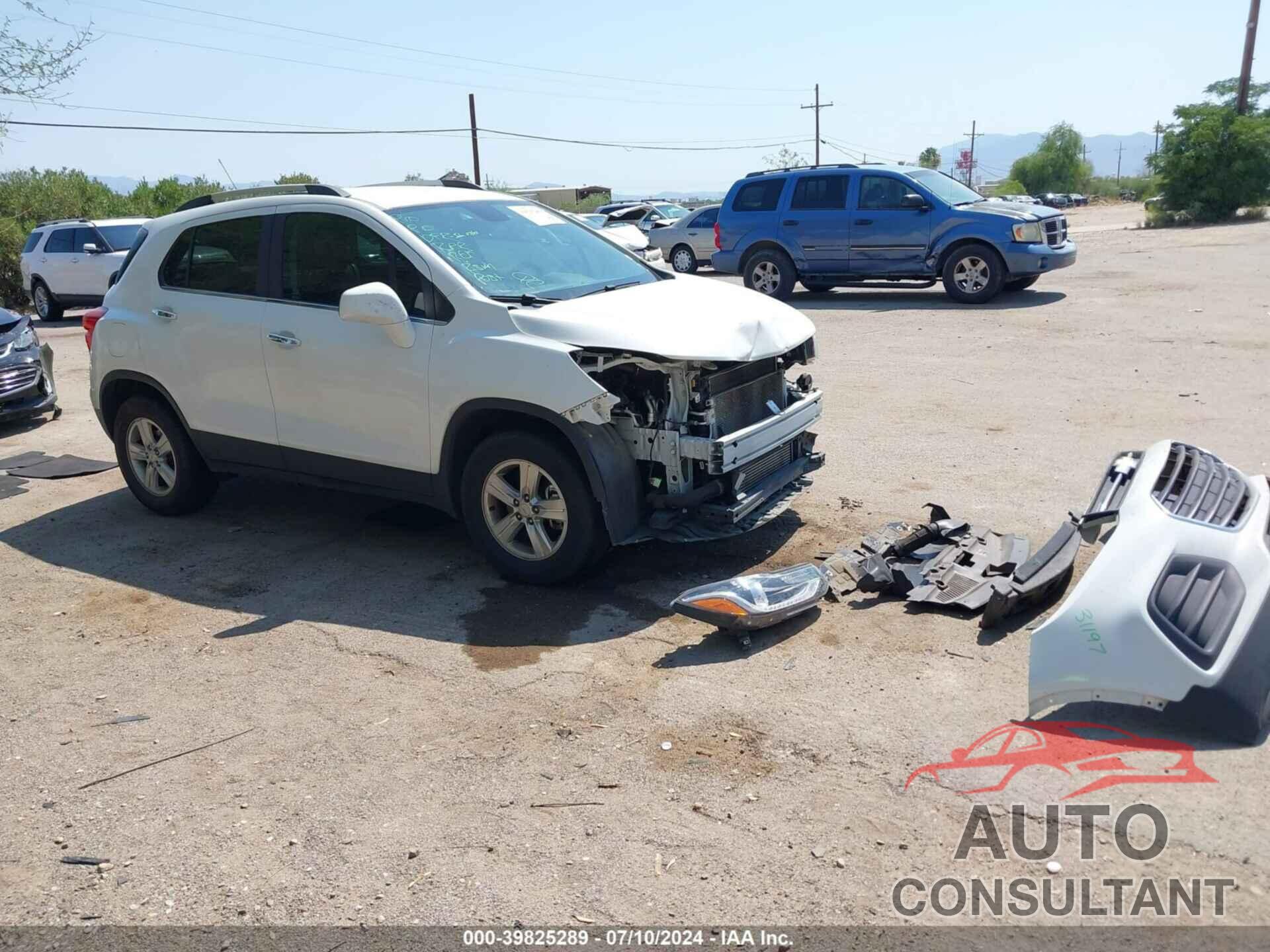 CHEVROLET TRAX 2017 - KL7CJPSB8HB219545