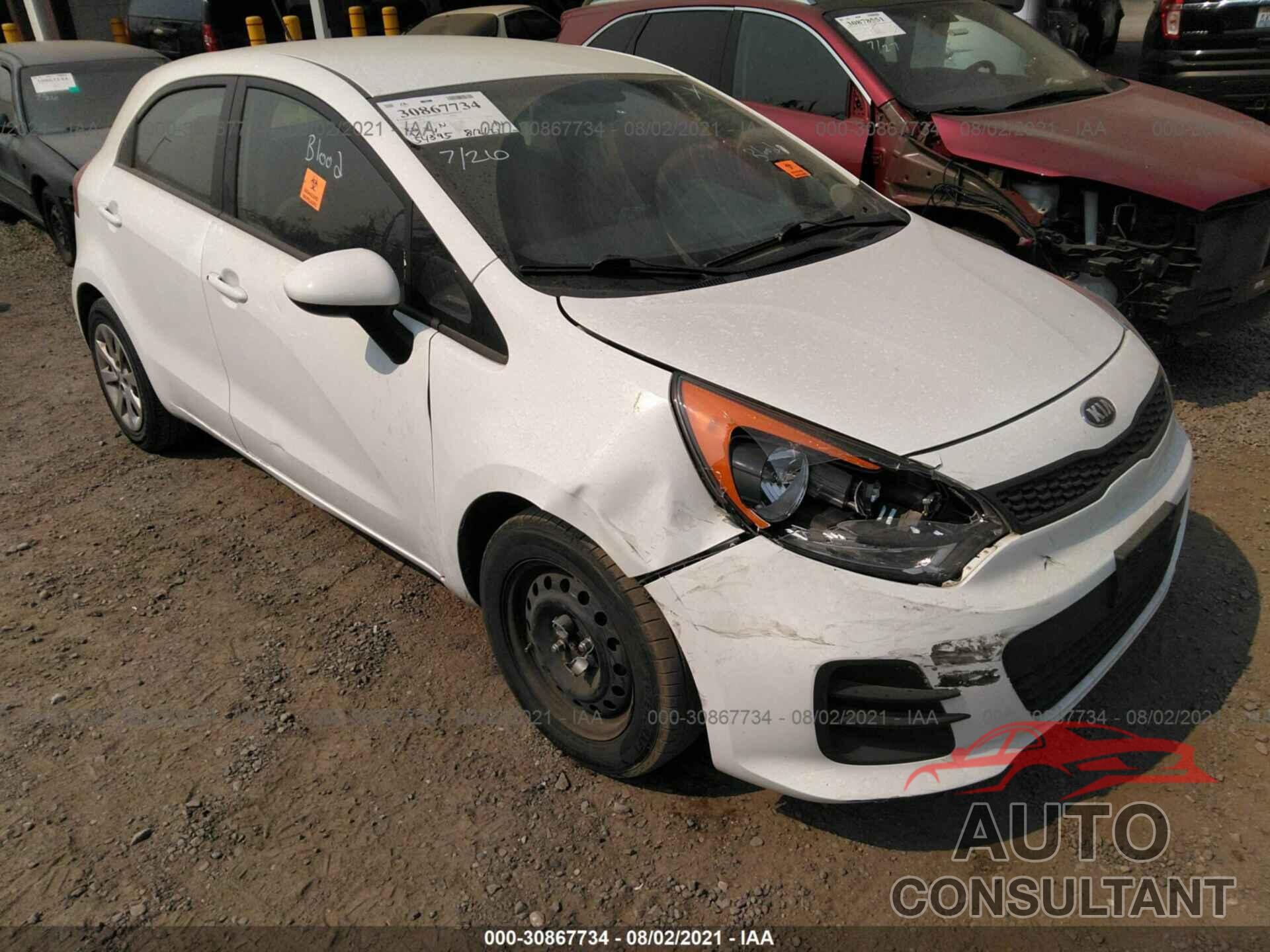 KIA RIO 2016 - KNADM5A33G6635665