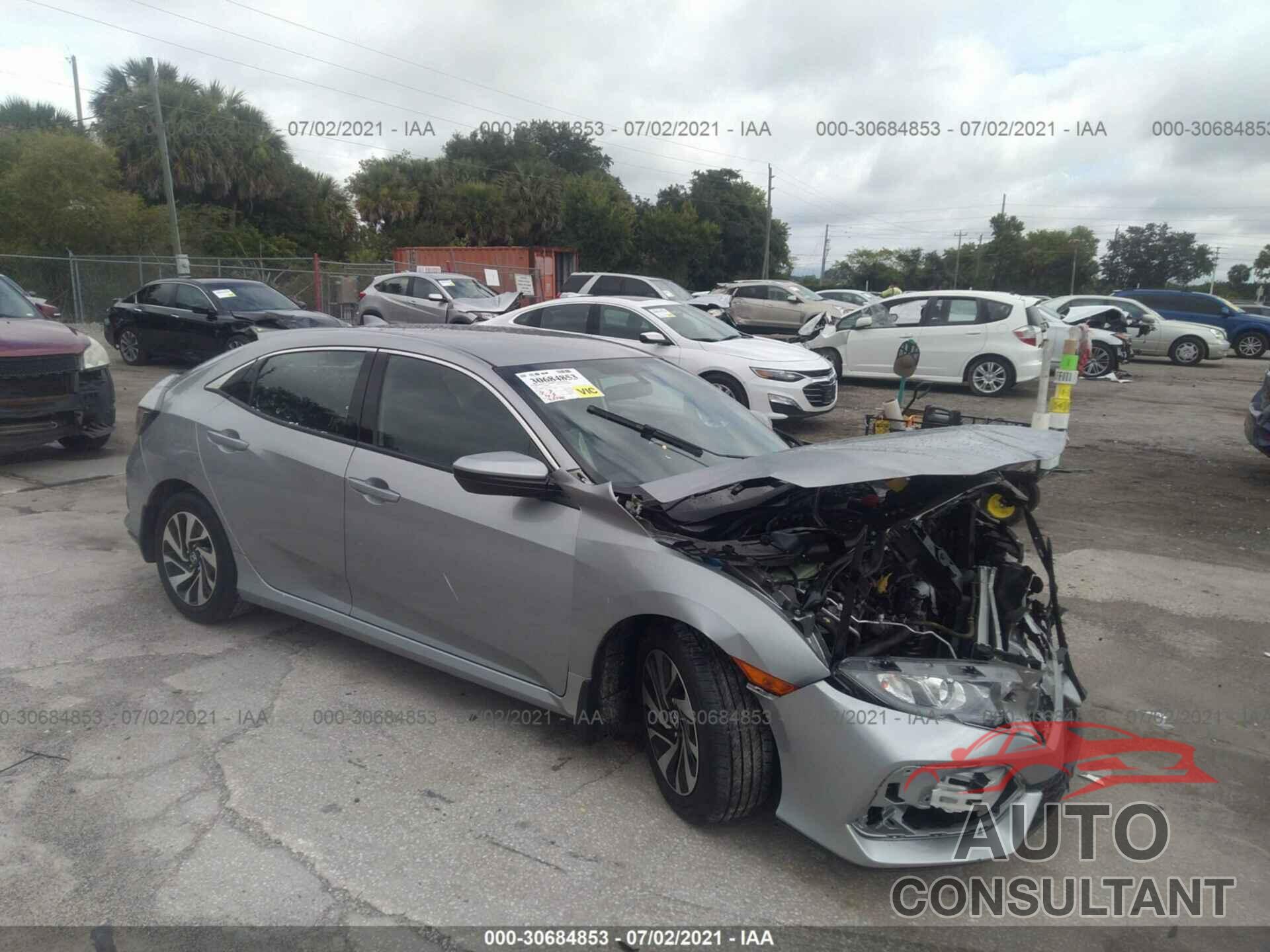 HONDA CIVIC HATCHBACK 2018 - SHHFK7H27JU221504
