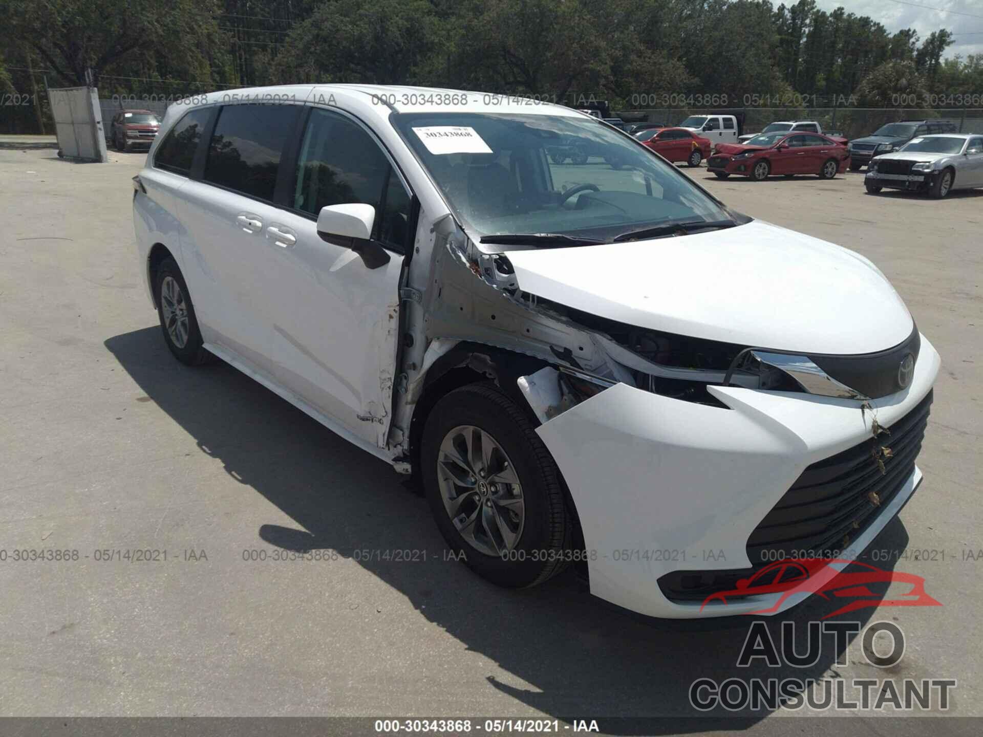 TOYOTA SIENNA 2021 - 5TDKRKEC5MS027310