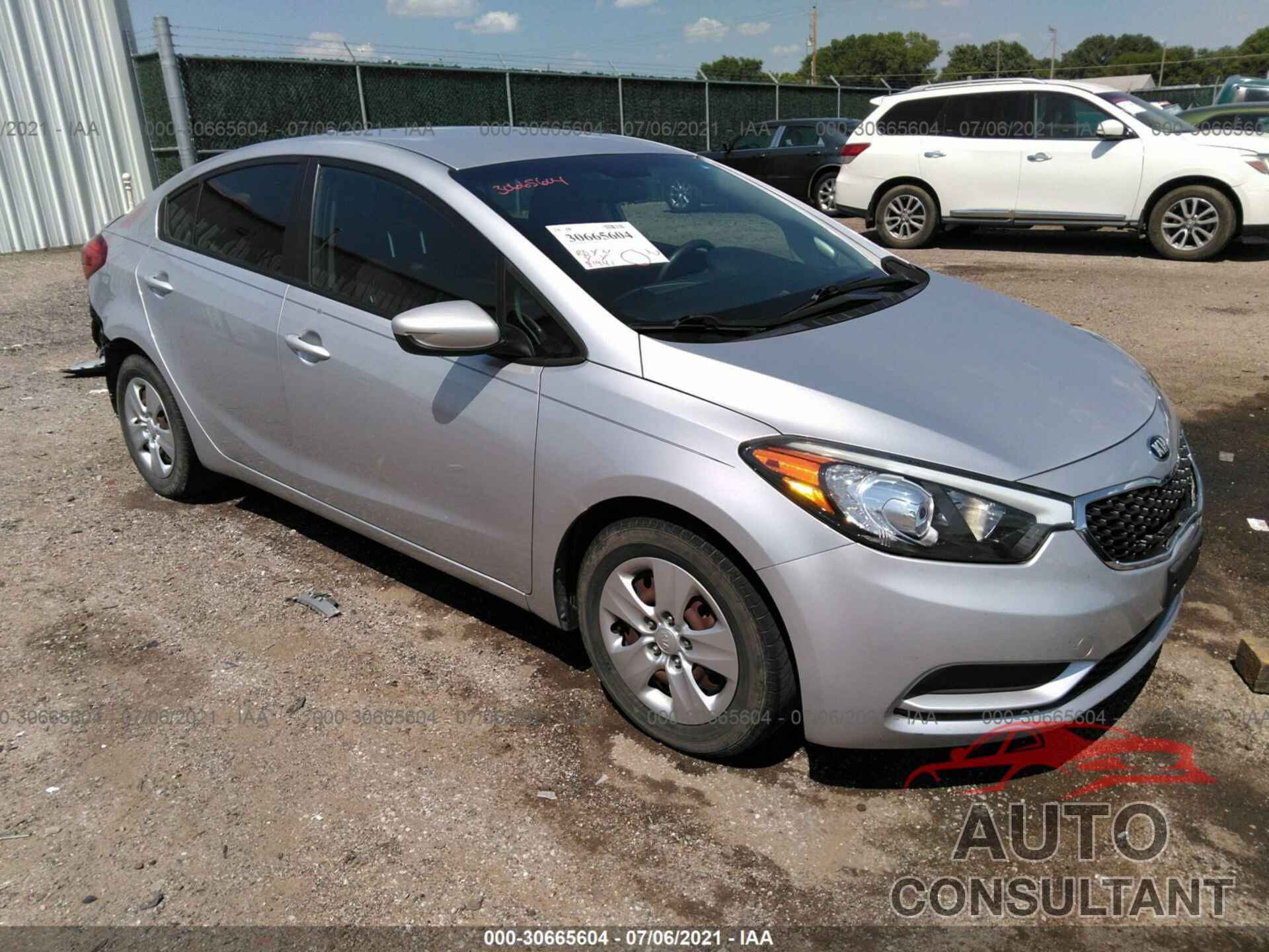 KIA FORTE 2016 - KNAFK4A67G5510953