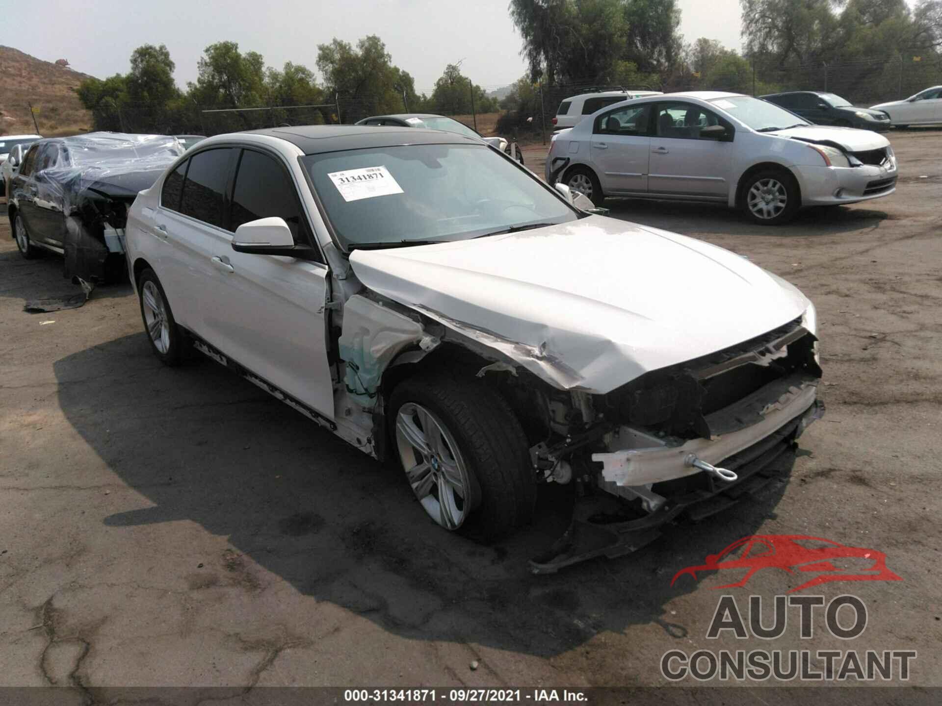 BMW 3 SERIES 2017 - WBA8B9G57HNU49626