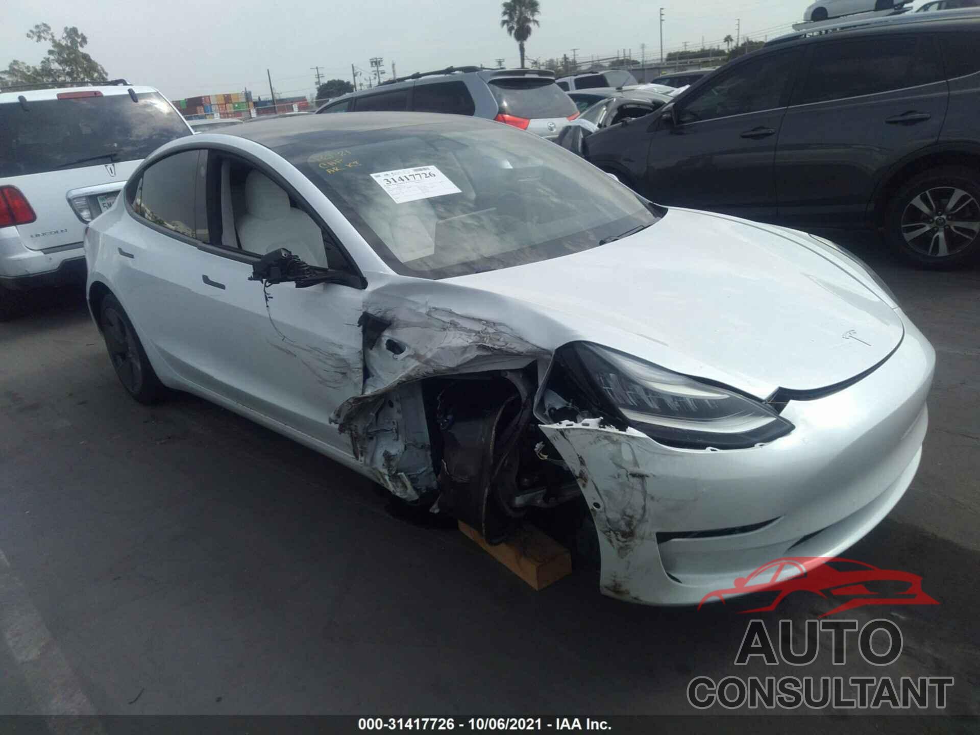 TESLA MODEL 3 2021 - 5YJ3E1EA6MF857405