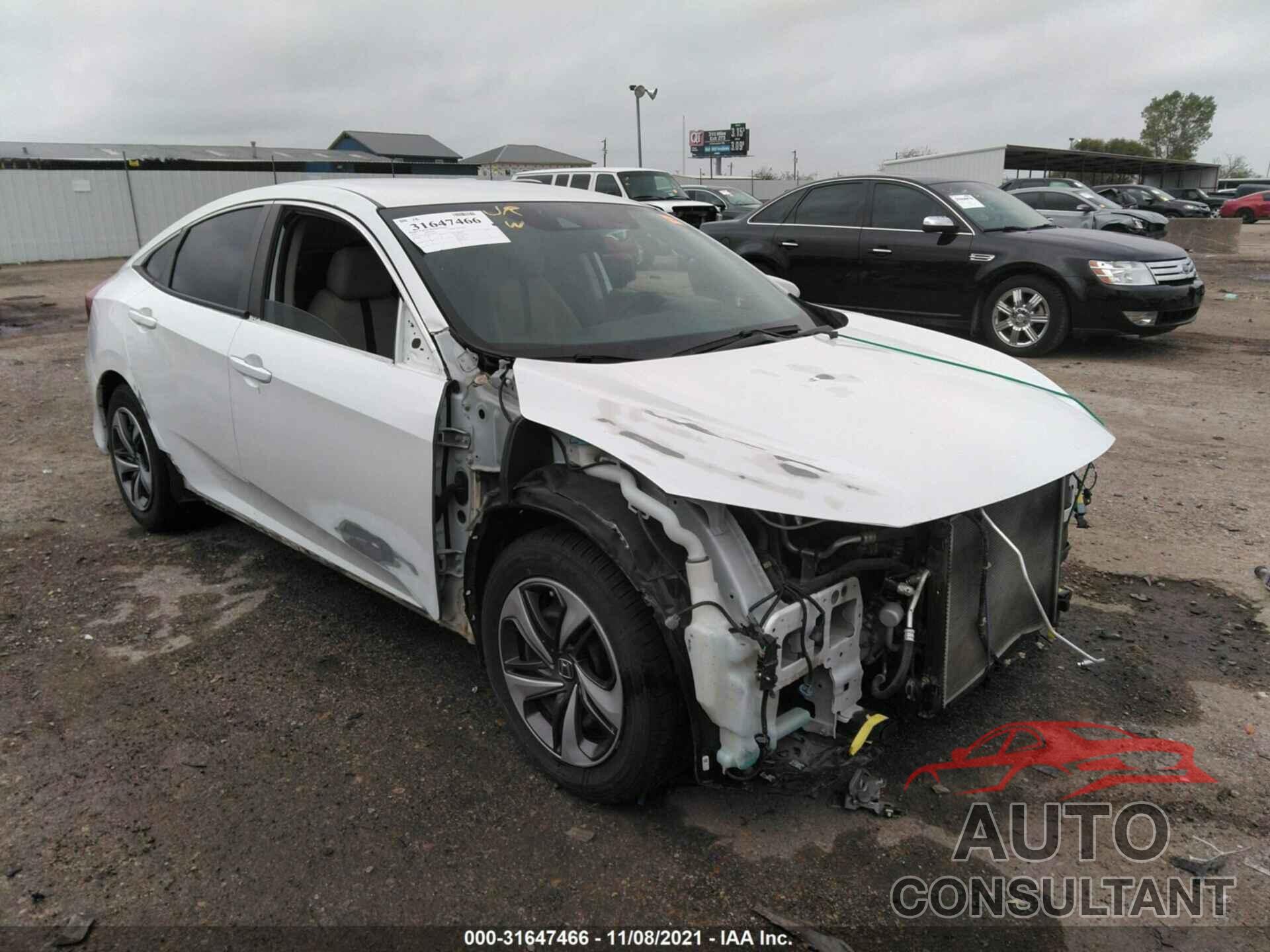 HONDA CIVIC SEDAN 2019 - 19XFC2F62KE009043