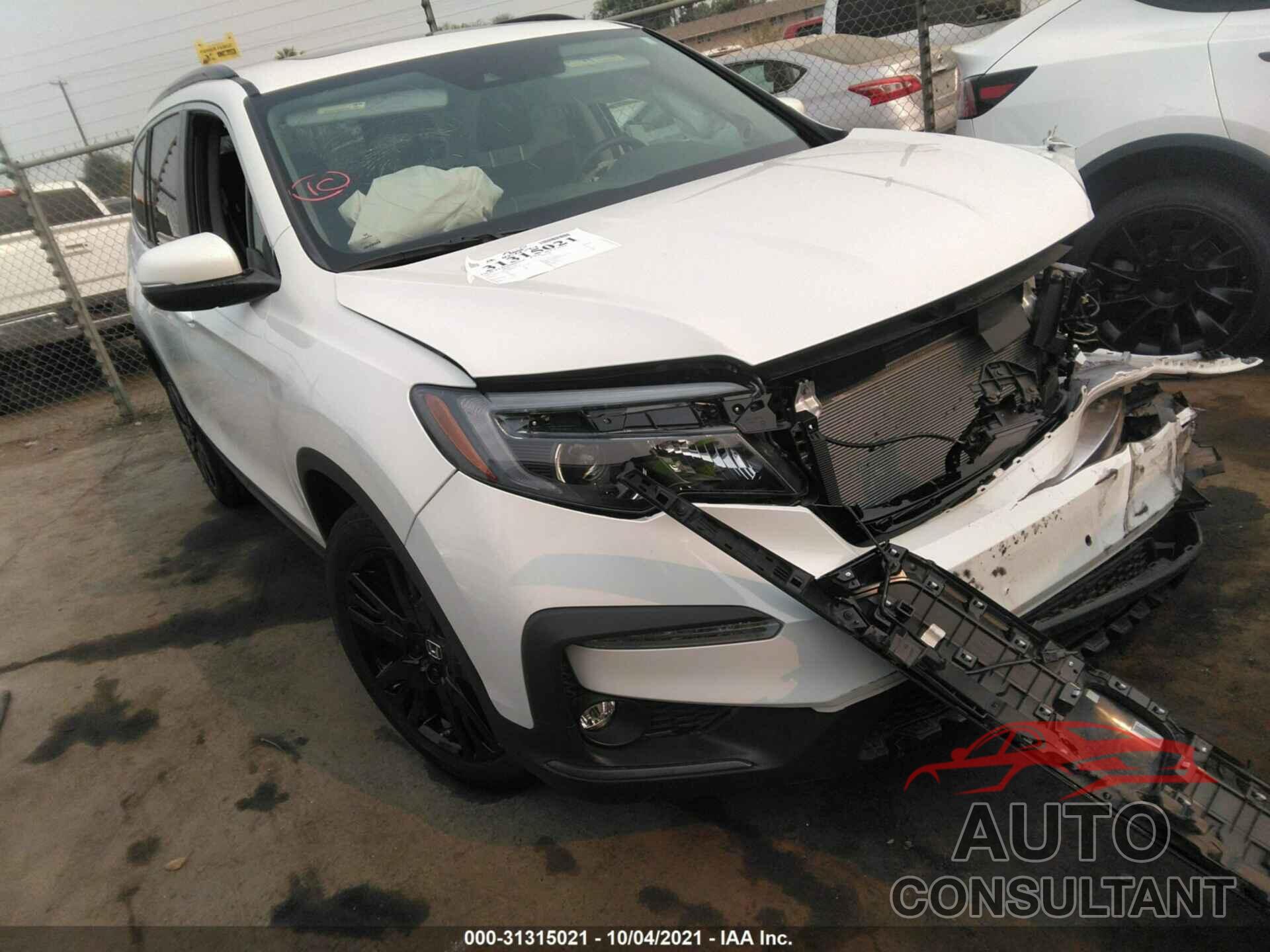 HONDA PILOT 2021 - 5FNYF5H23MB029178