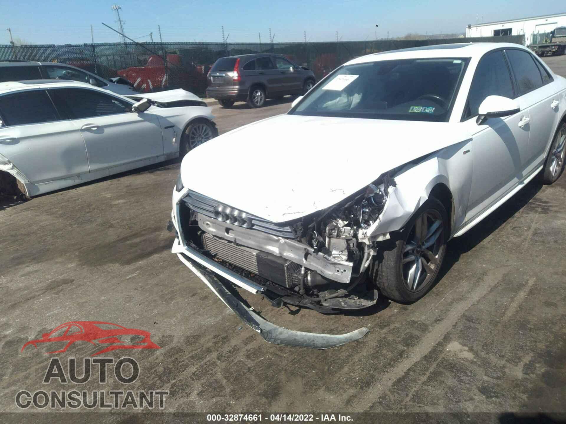 AUDI A4 2017 - WAUDNAF47HN054670