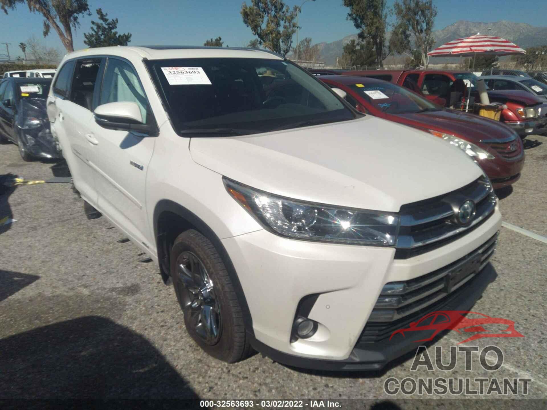 TOYOTA HIGHLANDER 2017 - 5TDDGRFH4HS034577
