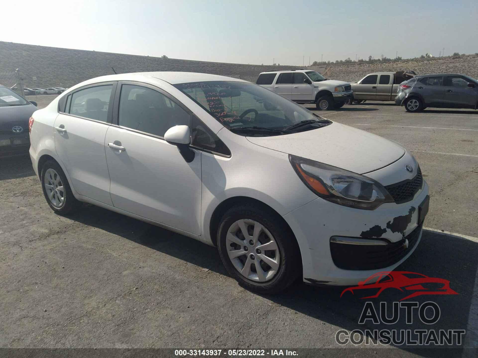 KIA RIO 2016 - KNADM4A34G6620389