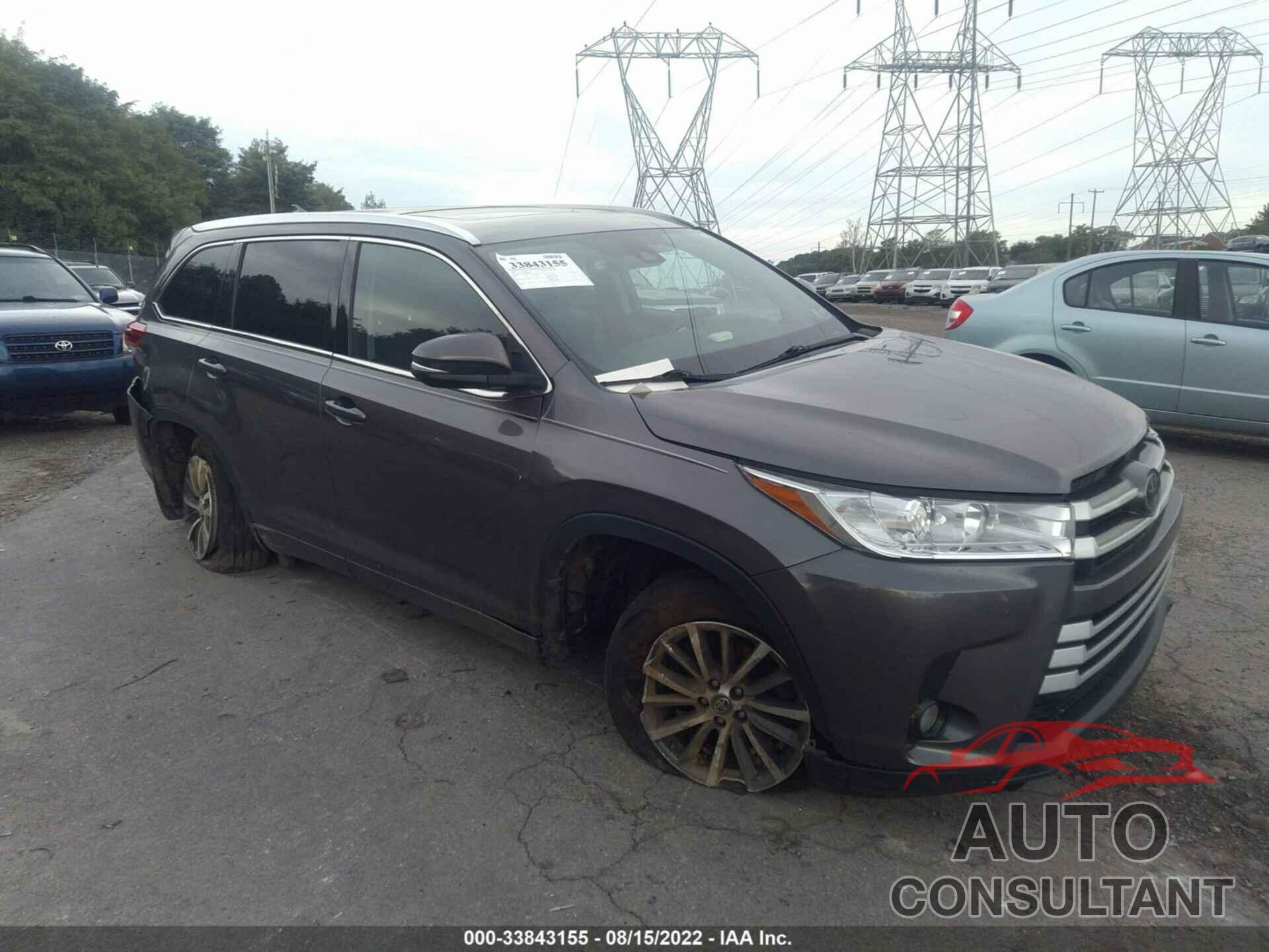 TOYOTA HIGHLANDER 2017 - 5TDJZRFH4HS400146