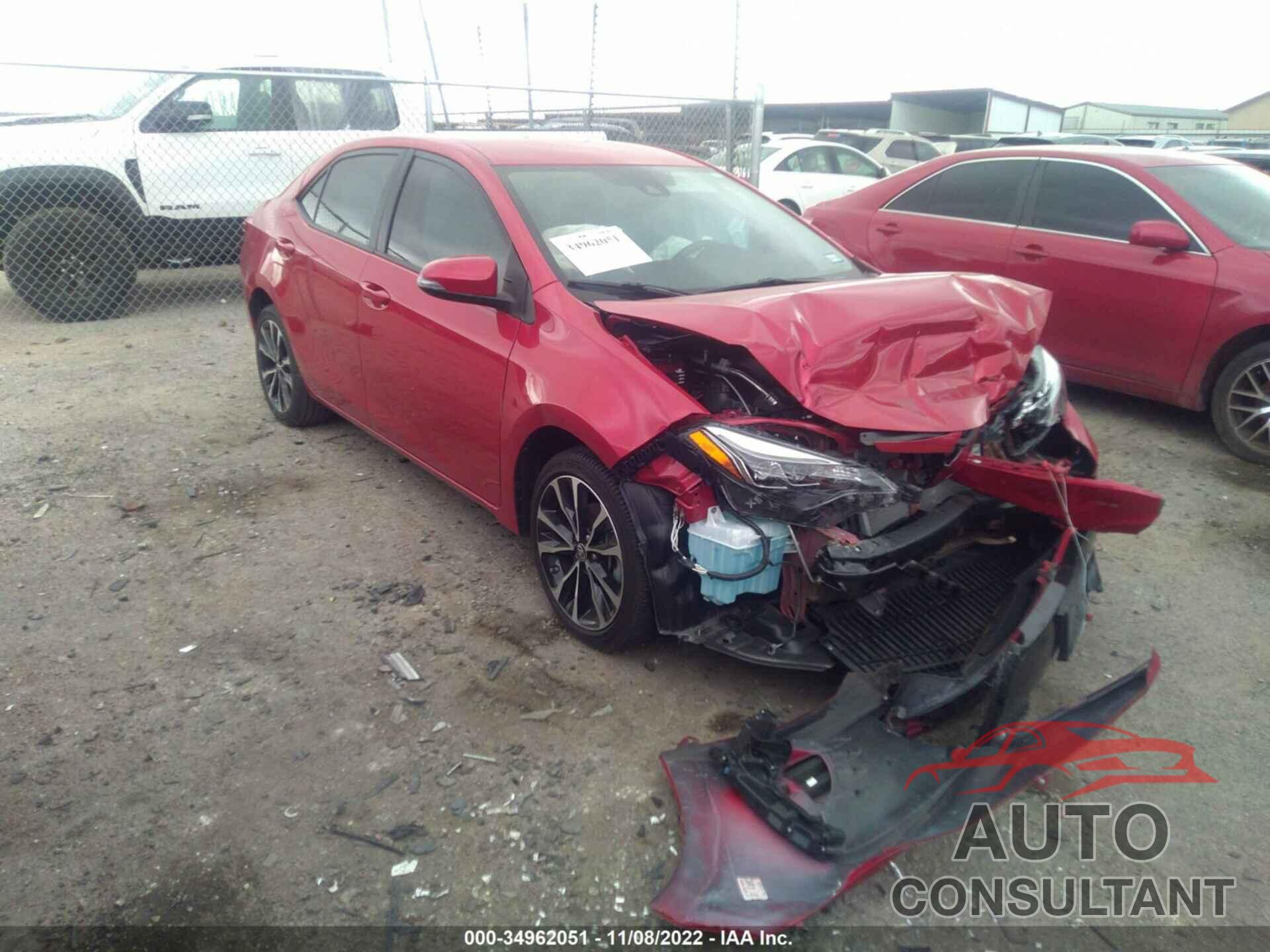 TOYOTA COROLLA 2019 - 5YFBURHE5KP907143