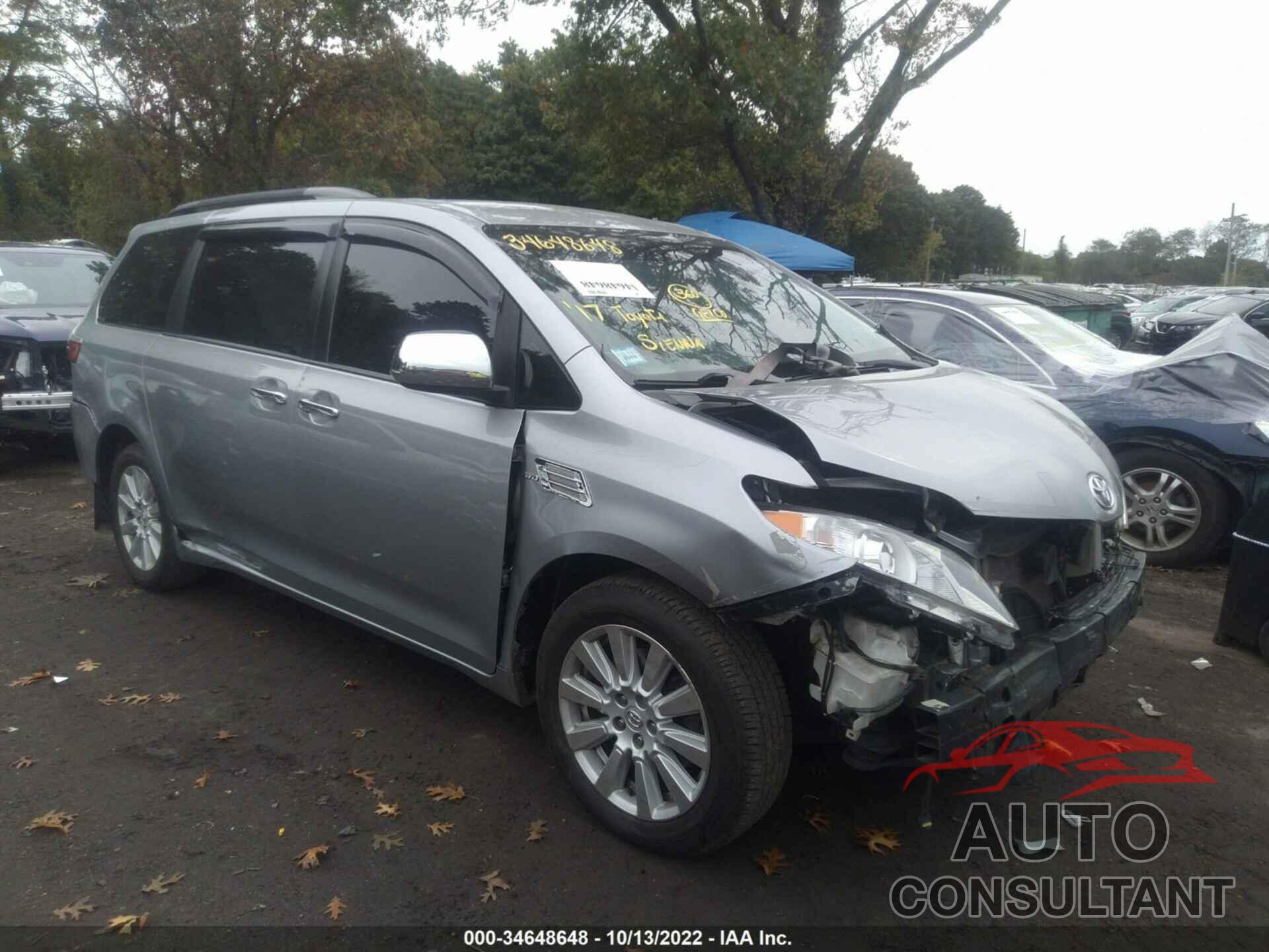 TOYOTA SIENNA 2017 - 5TDJZ3DC5HS168984