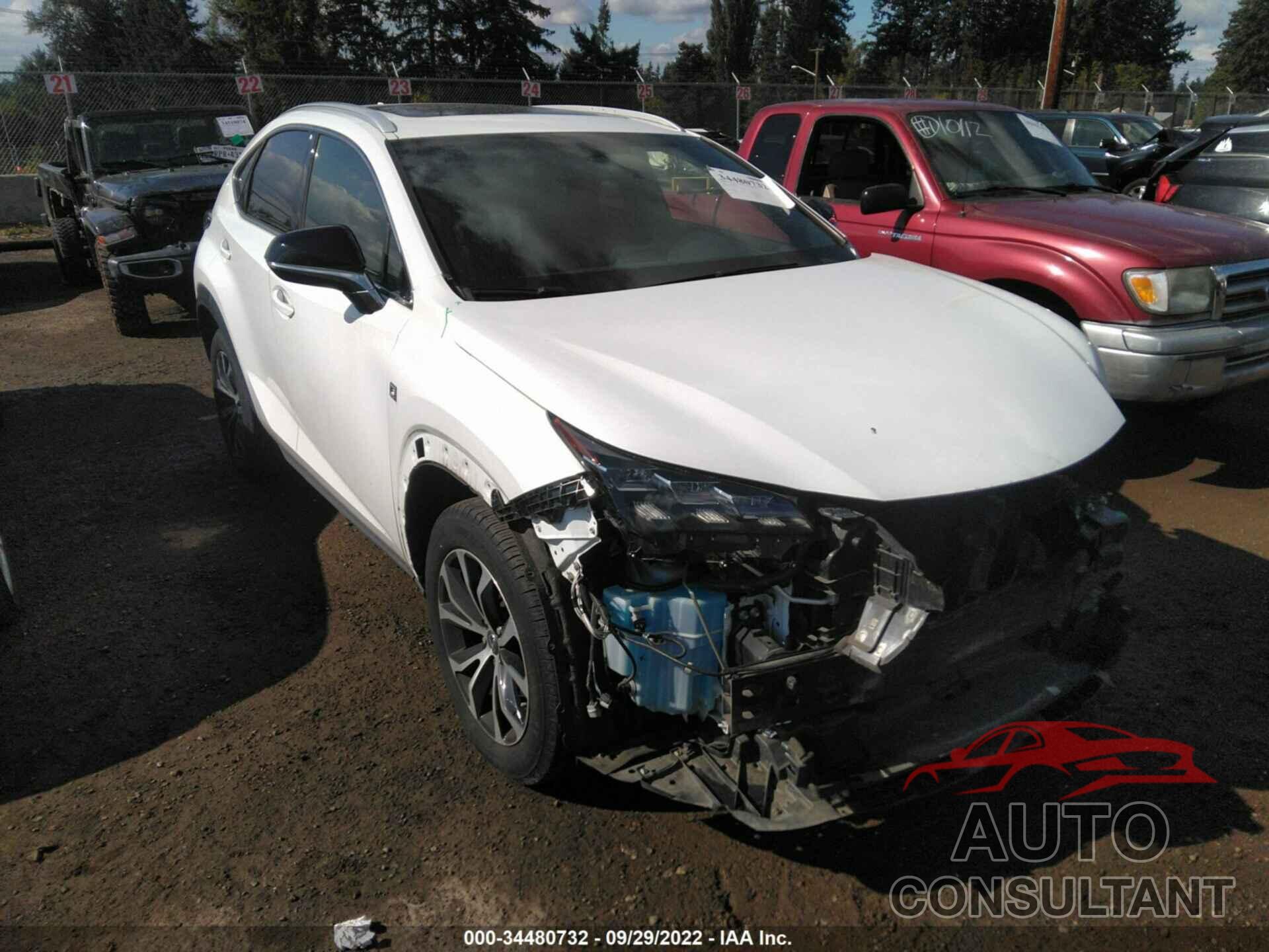 LEXUS NX 200T 2016 - JTJBARBZ1G2089126