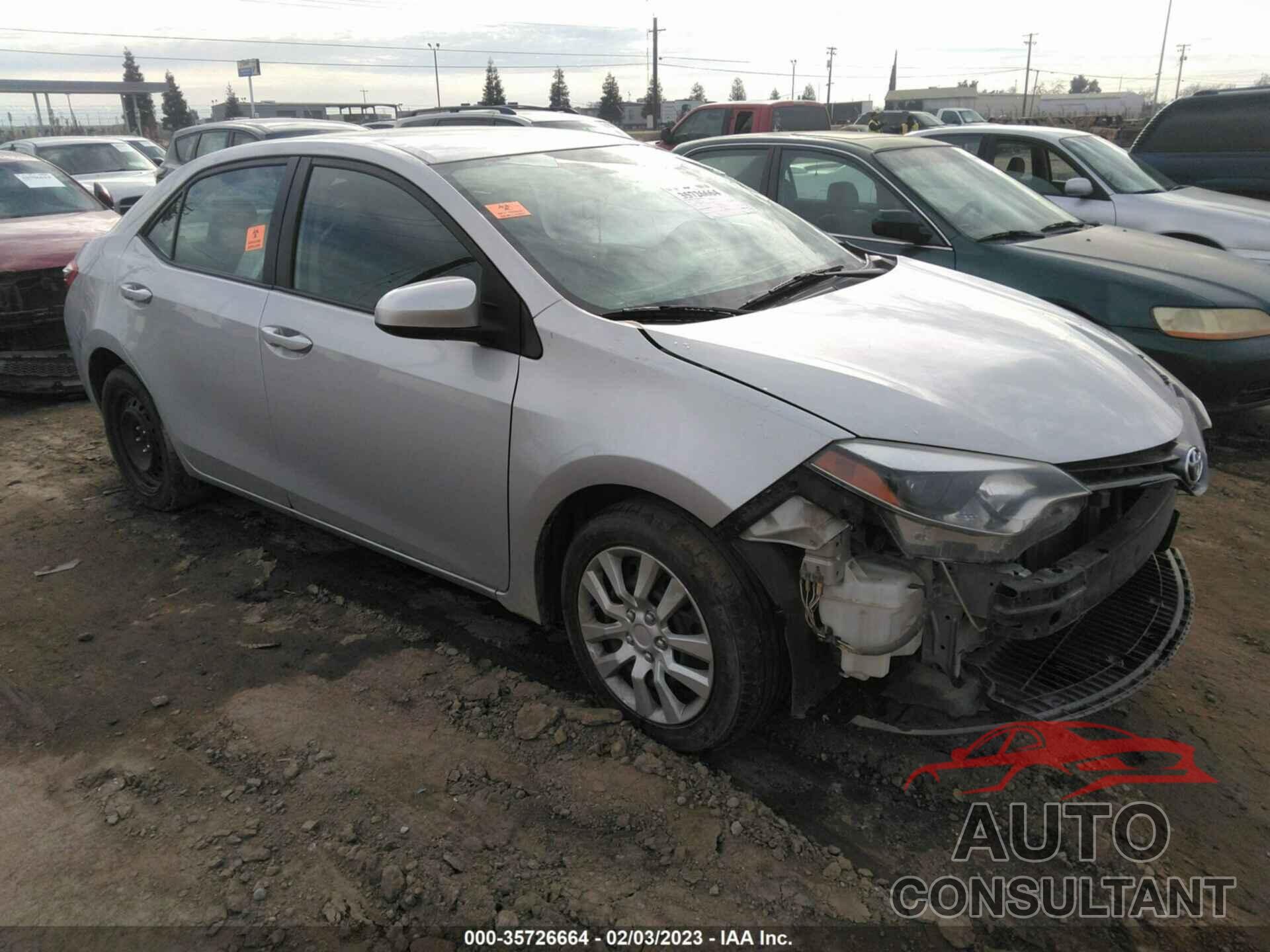TOYOTA COROLLA 2016 - 2T1BURHE2GC649297