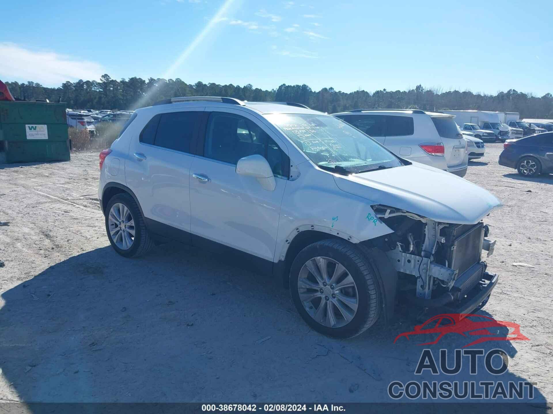 CHEVROLET TRAX 2017 - 3GNCJMSB1HL279528