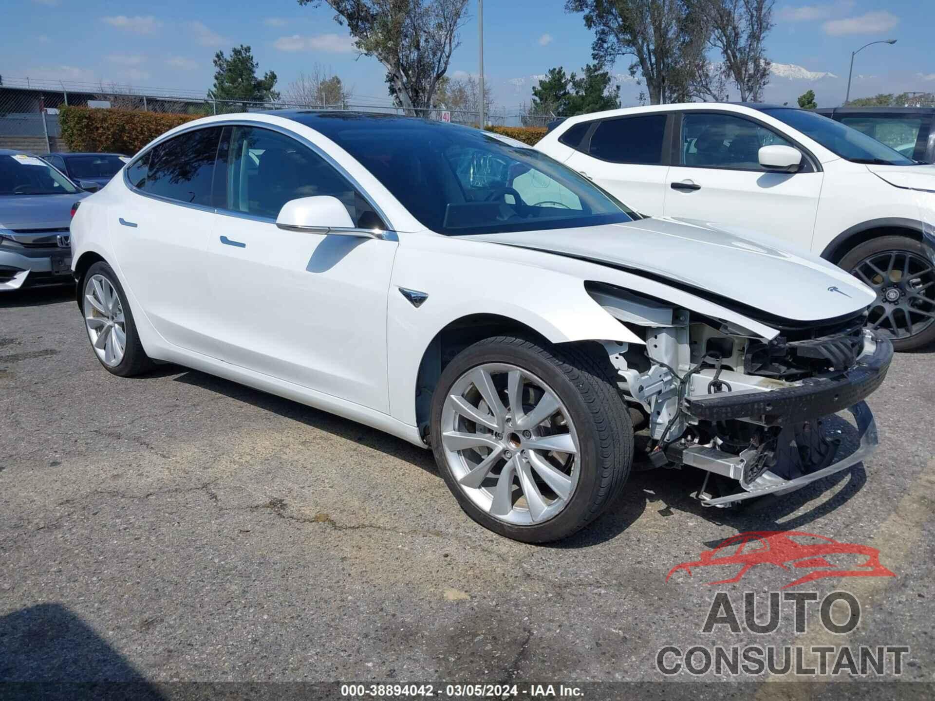 TESLA MODEL 3 2019 - 5YJ3E1EA4KF412996