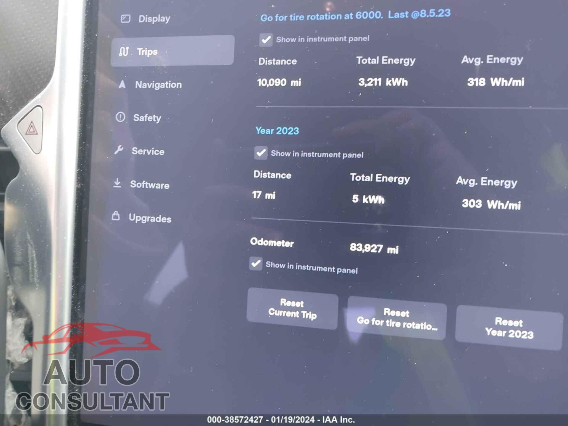 TESLA MODEL S 2017 - 5YJSA1E18HF200828