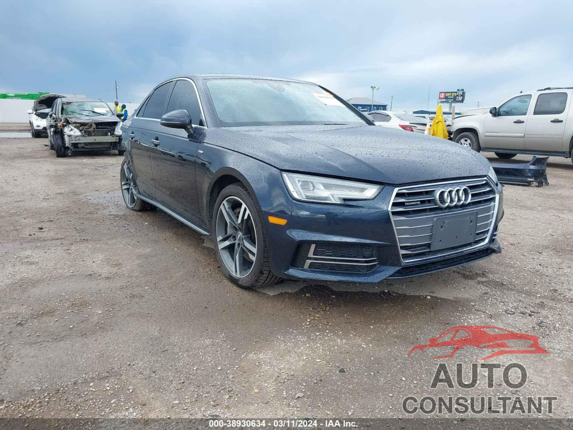 AUDI A4 2018 - WAUENAF4XJA231133