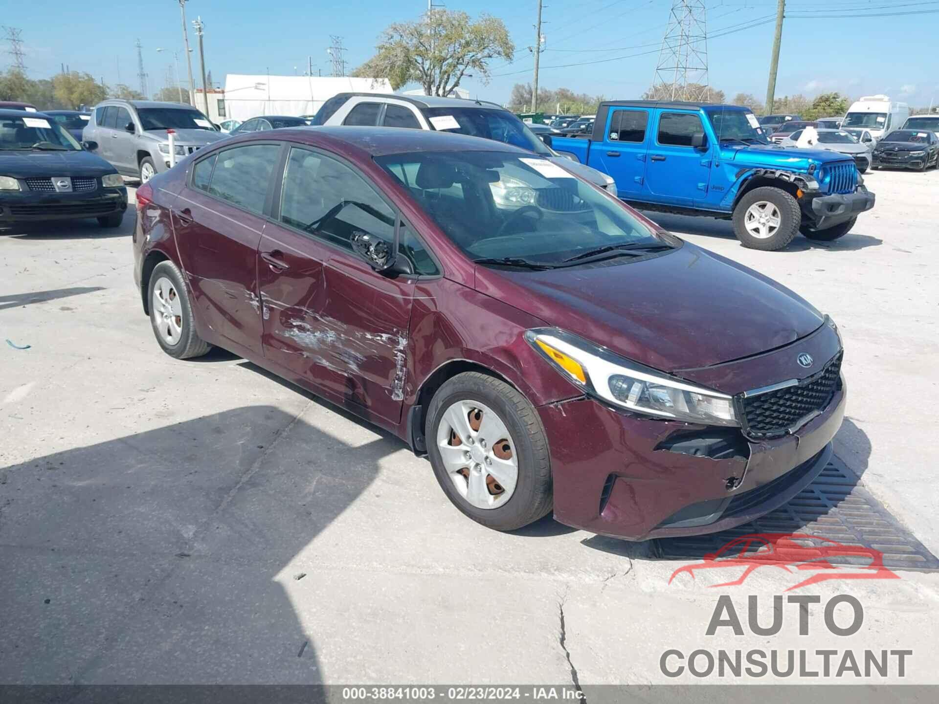 KIA FORTE 2017 - 3KPFK4A75HE126624