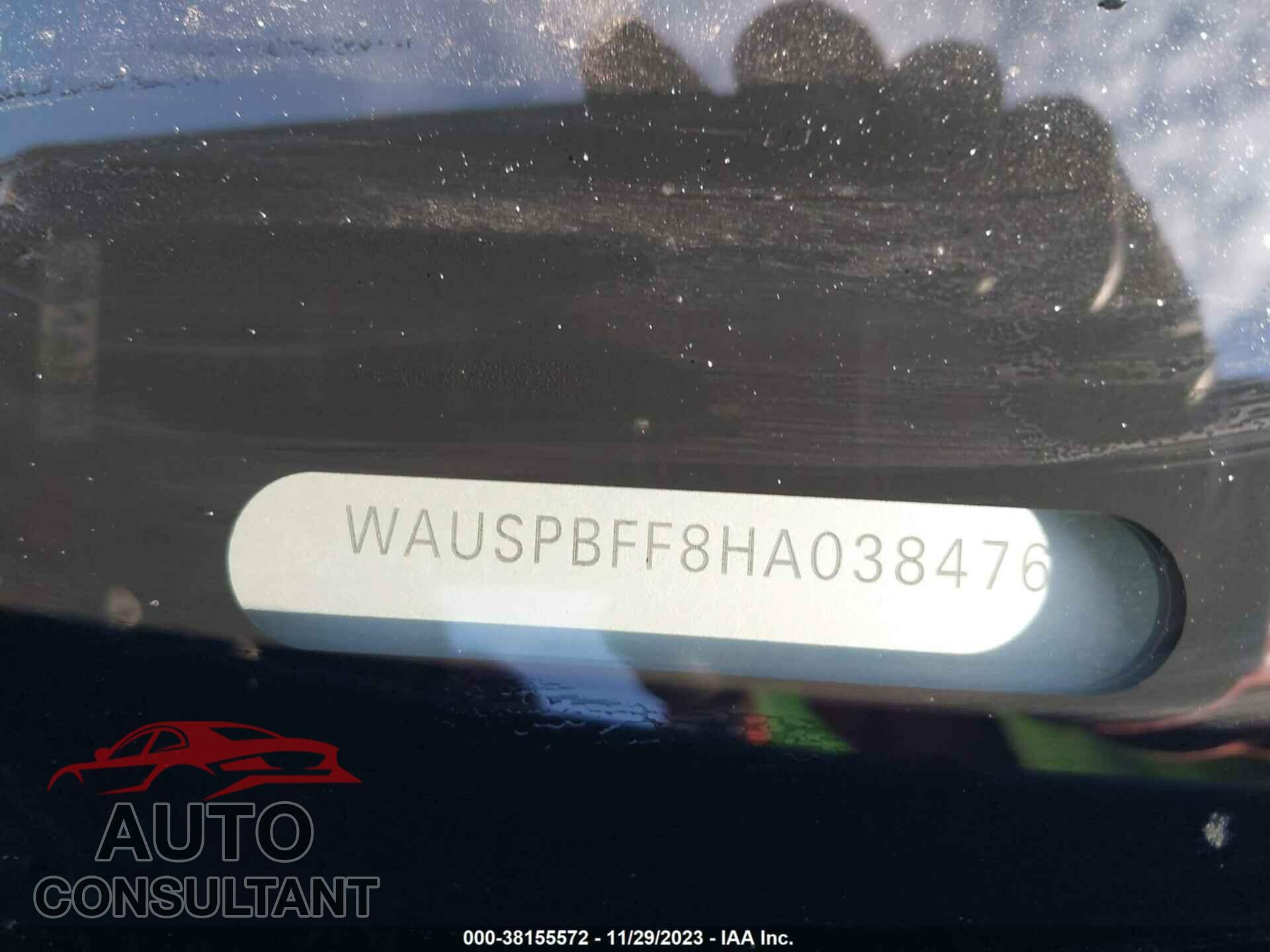 AUDI A3 2017 - WAUSPBFF8HA038476