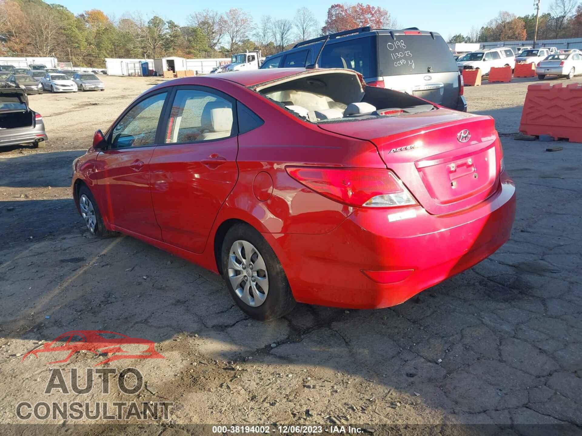 HYUNDAI ACCENT 2017 - KMHCT4AE5HU319075