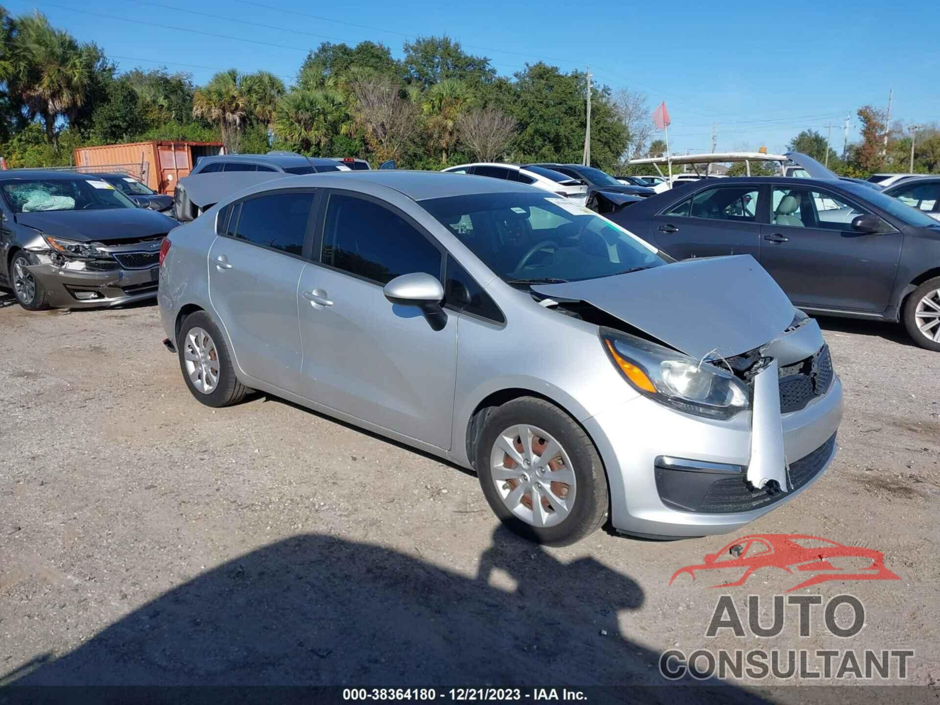 KIA RIO 2016 - KNADM4A38G6539427