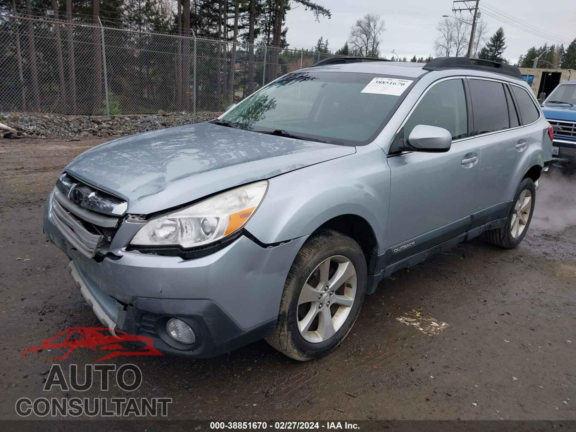 SUBARU OUTBACK 2013 - 4S4BRBKC5D3257639