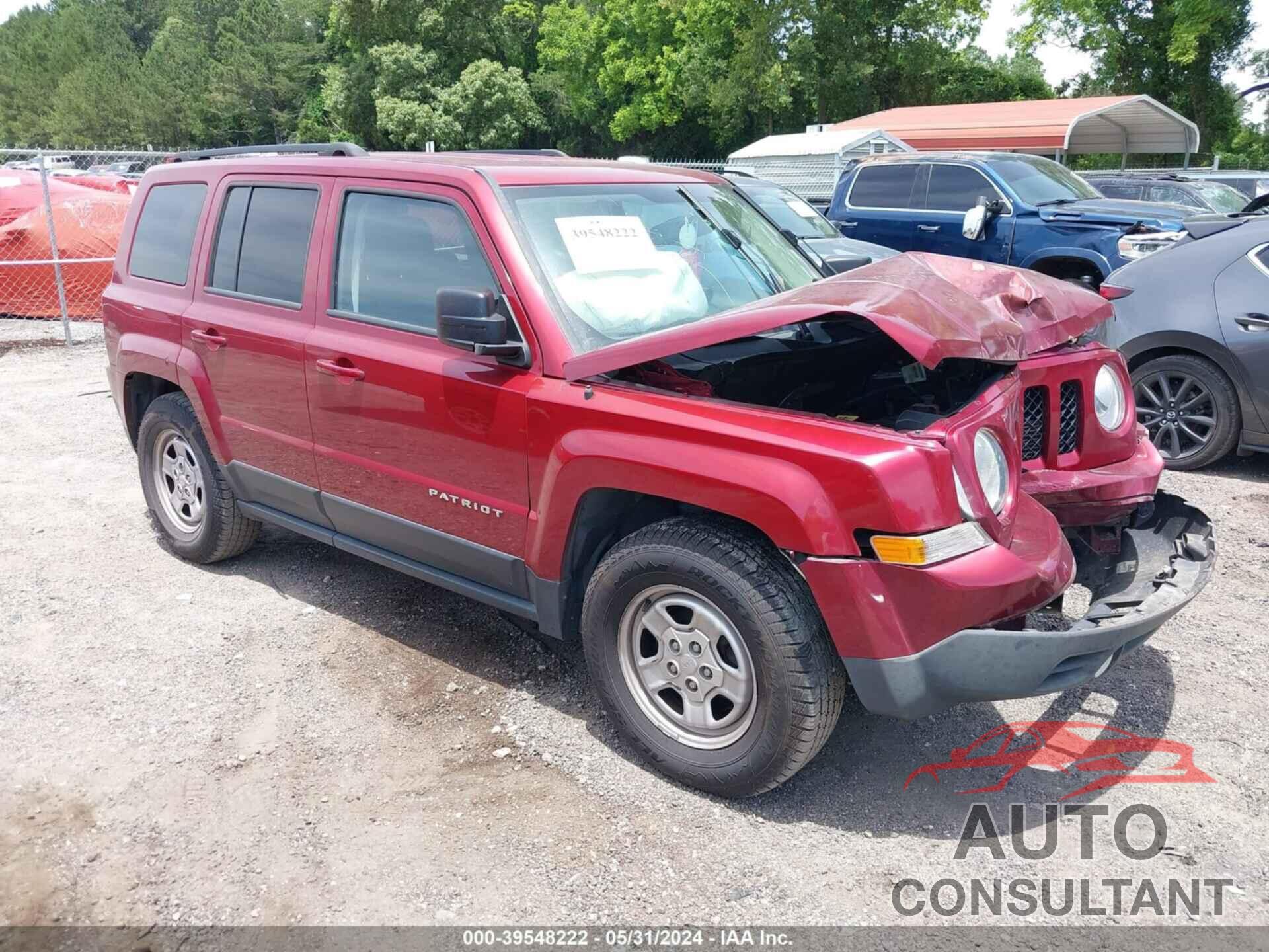 JEEP PATRIOT 2017 - 1C4NJPBA8HD148094