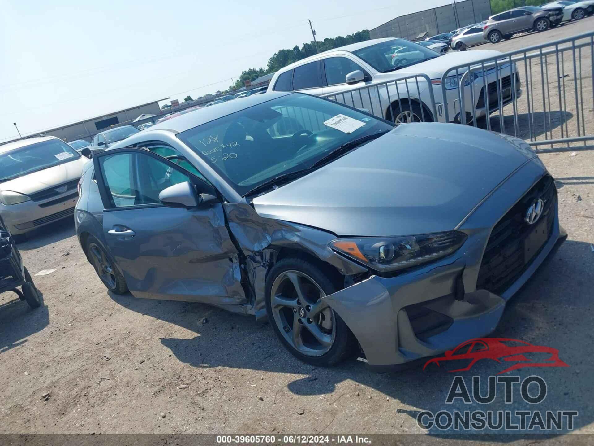 HYUNDAI VELOSTER 2019 - KMHTG6AF5KU018418