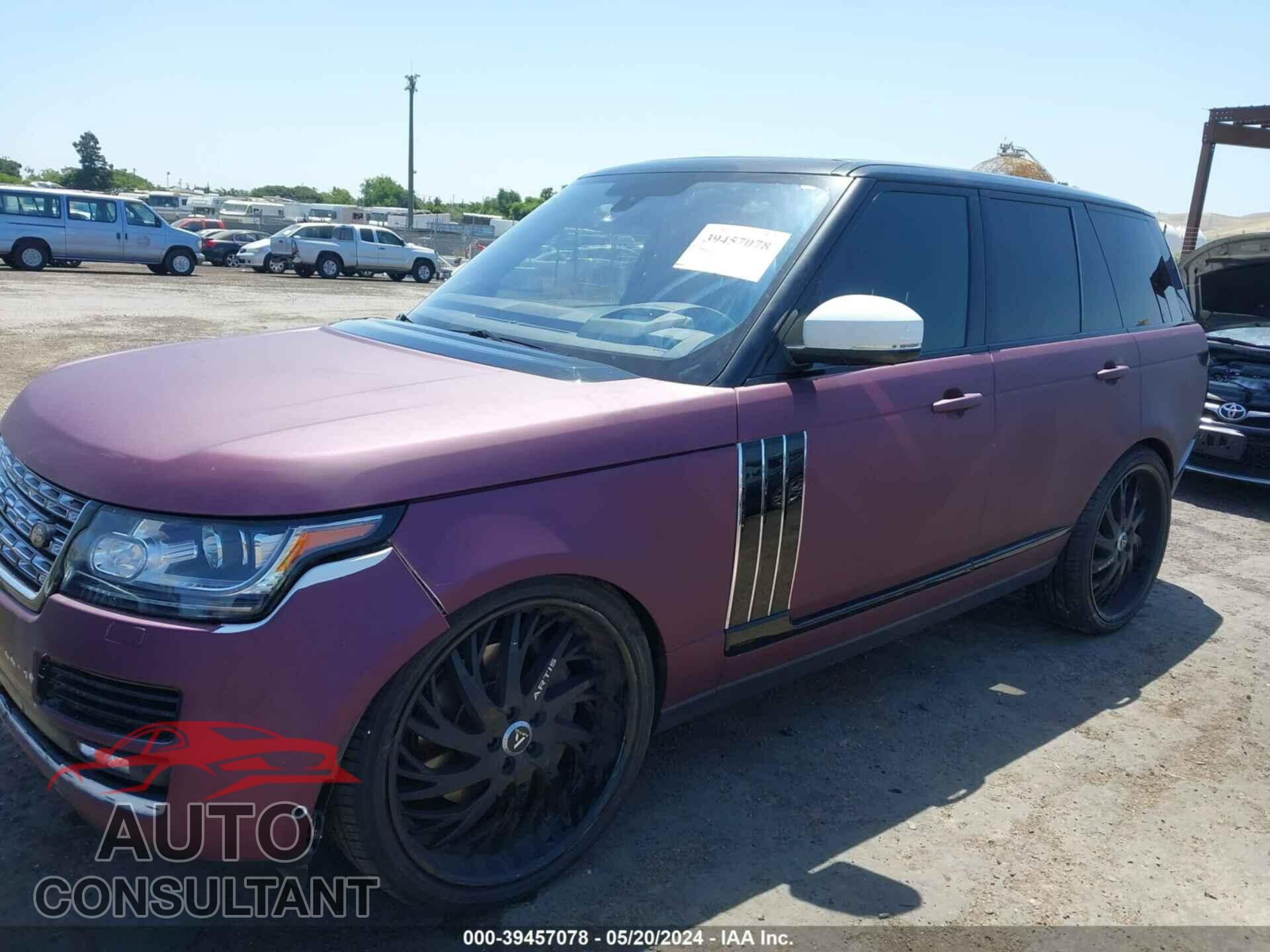 LAND ROVER RANGE ROVER 2016 - SALGS2VF4GA251943