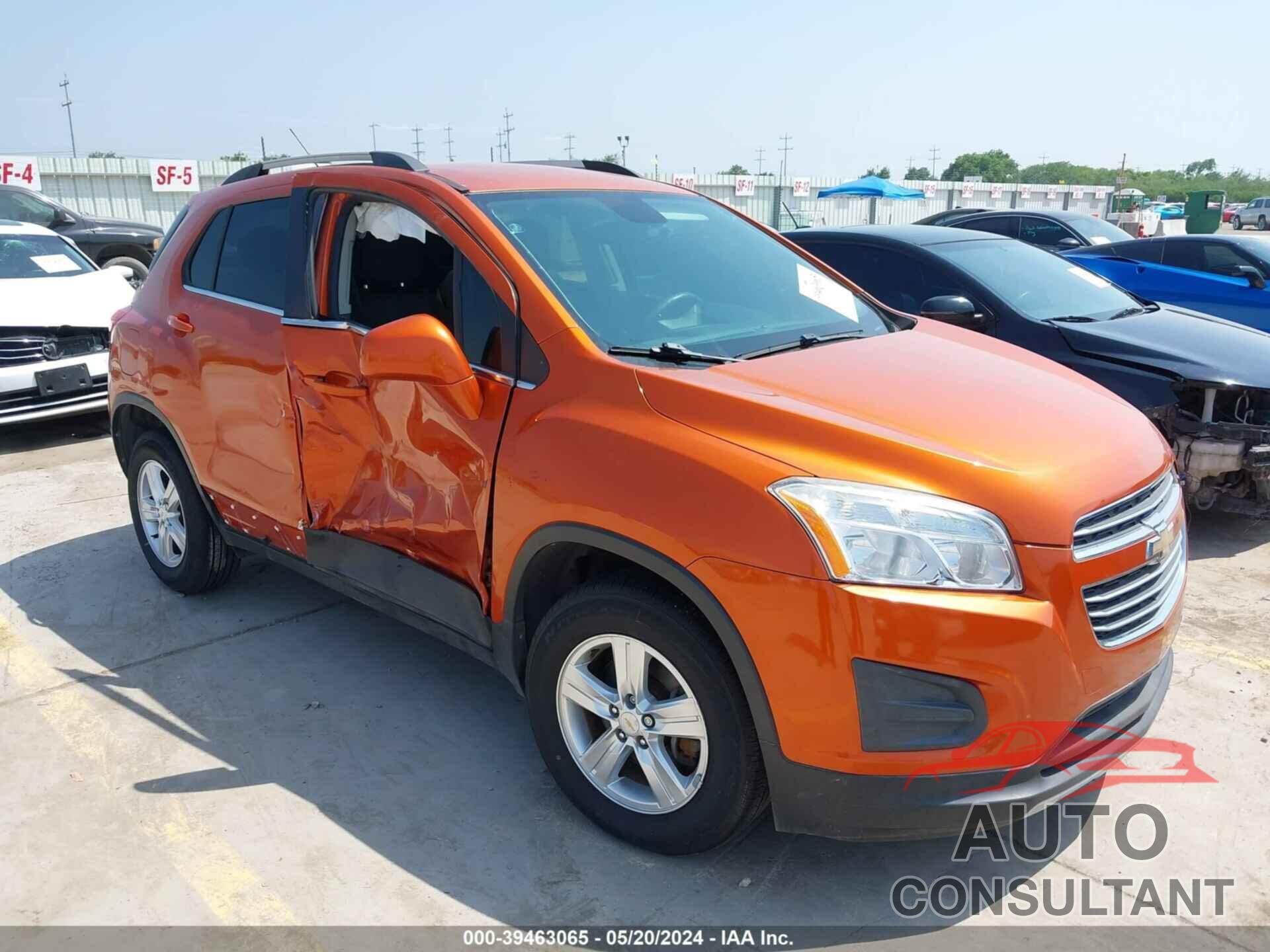 CHEVROLET TRAX 2016 - KL7CJPSB7GB653681