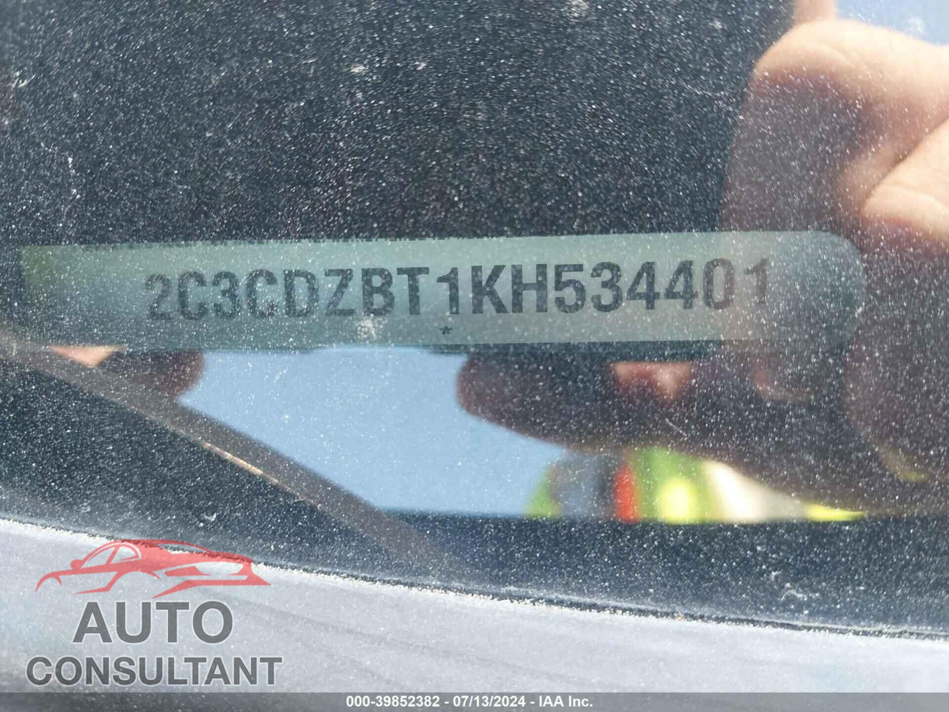 DODGE CHALLENGER 2019 - 2C3CDZBT1KH534401