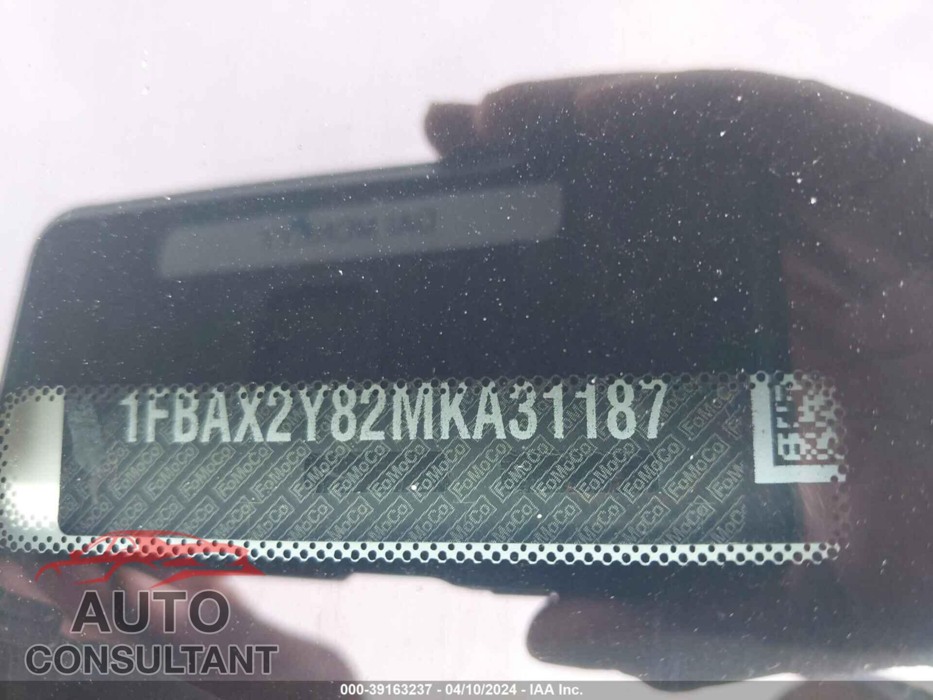FORD TRANSIT 2021 - 1FBAX2Y82MKA31187