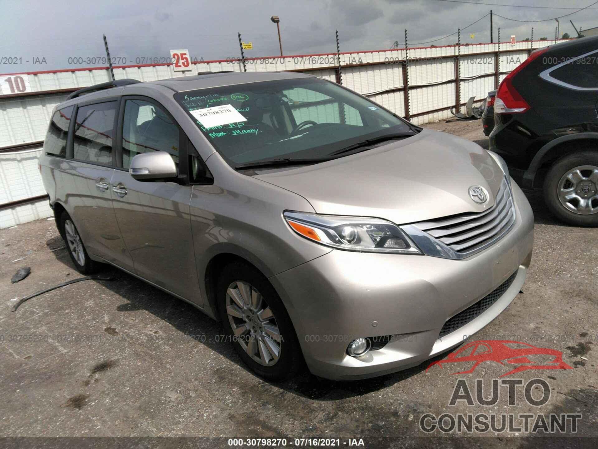 TOYOTA SIENNA 2017 - 5TDYZ3DC3HS858912