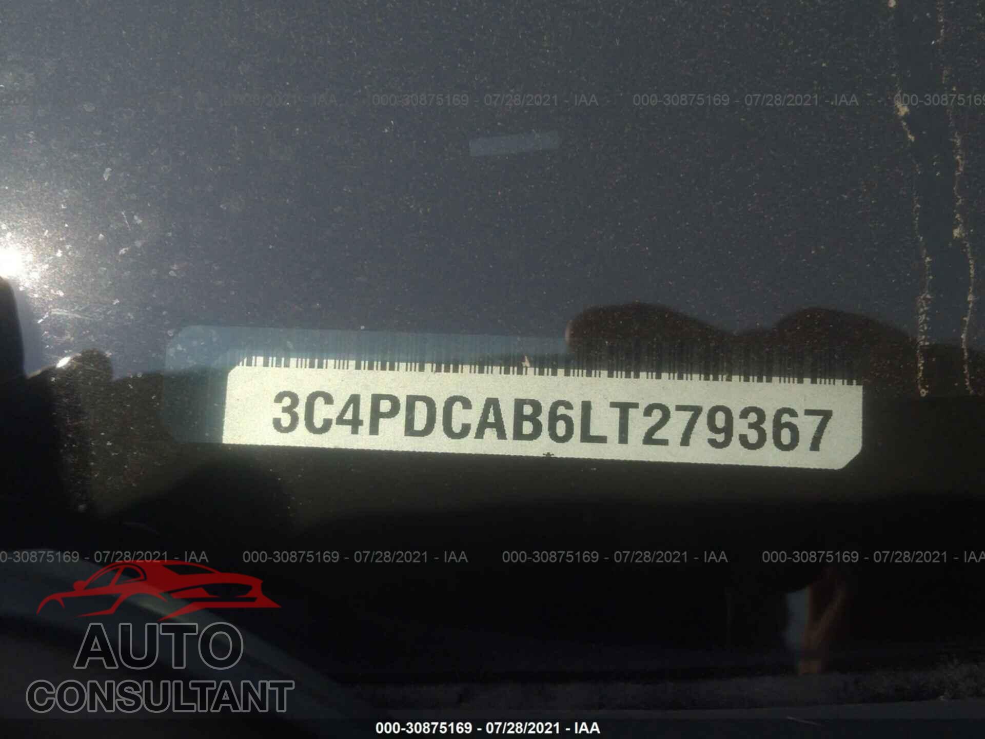 DODGE JOURNEY 2020 - 3C4PDCAB6LT279367