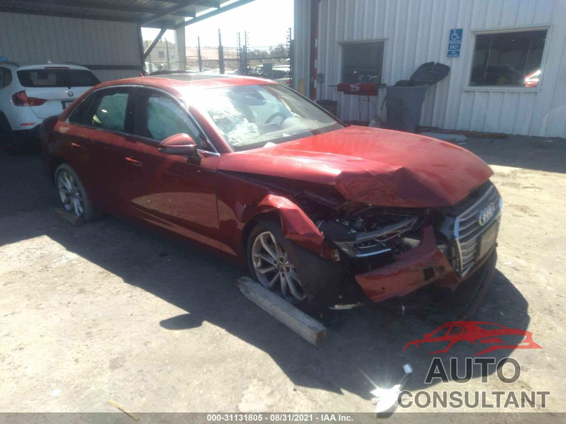 AUDI A4 2019 - WAUHMAF42KA044373