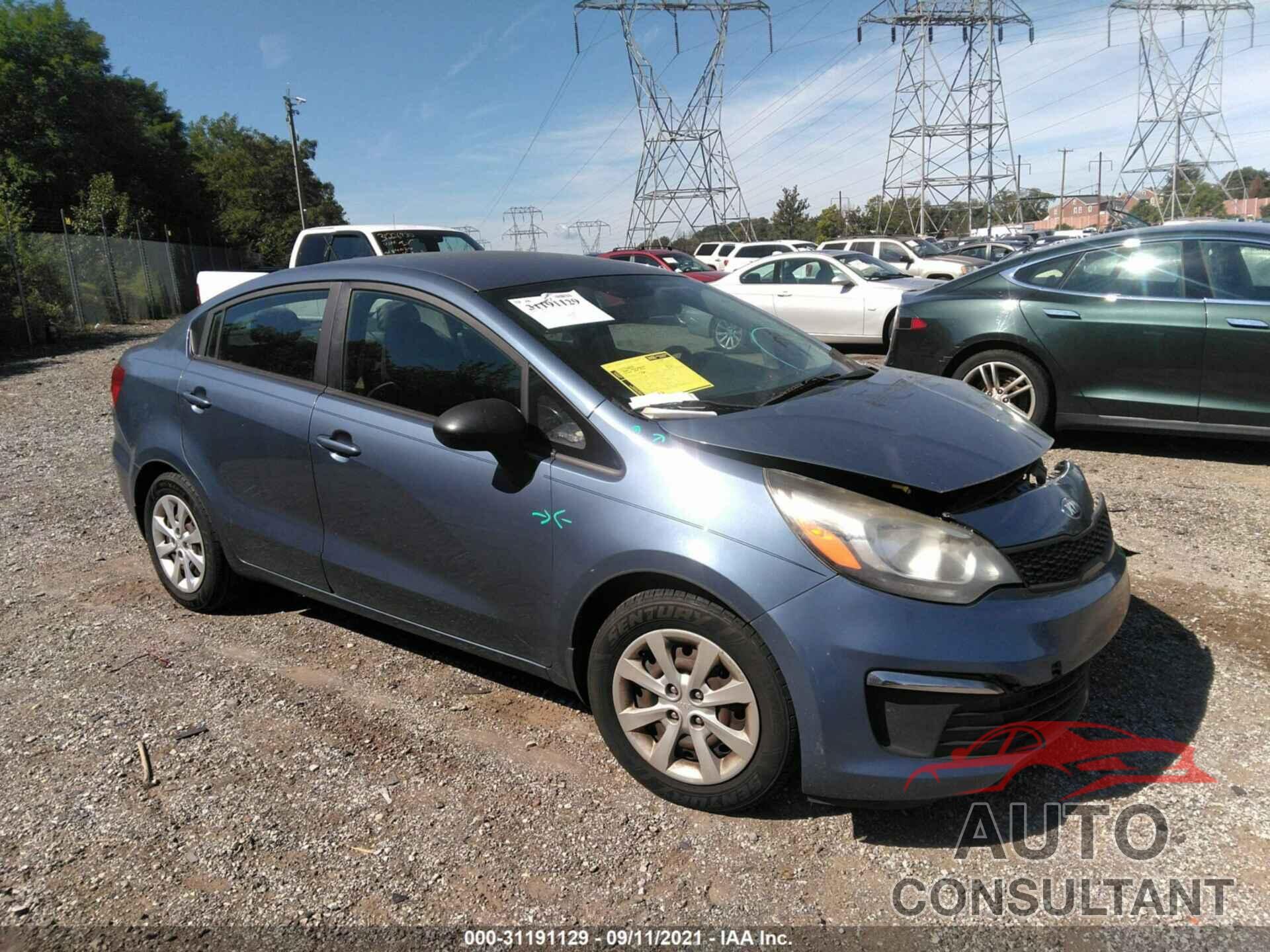 KIA RIO 2016 - KNADM4A38G6658630