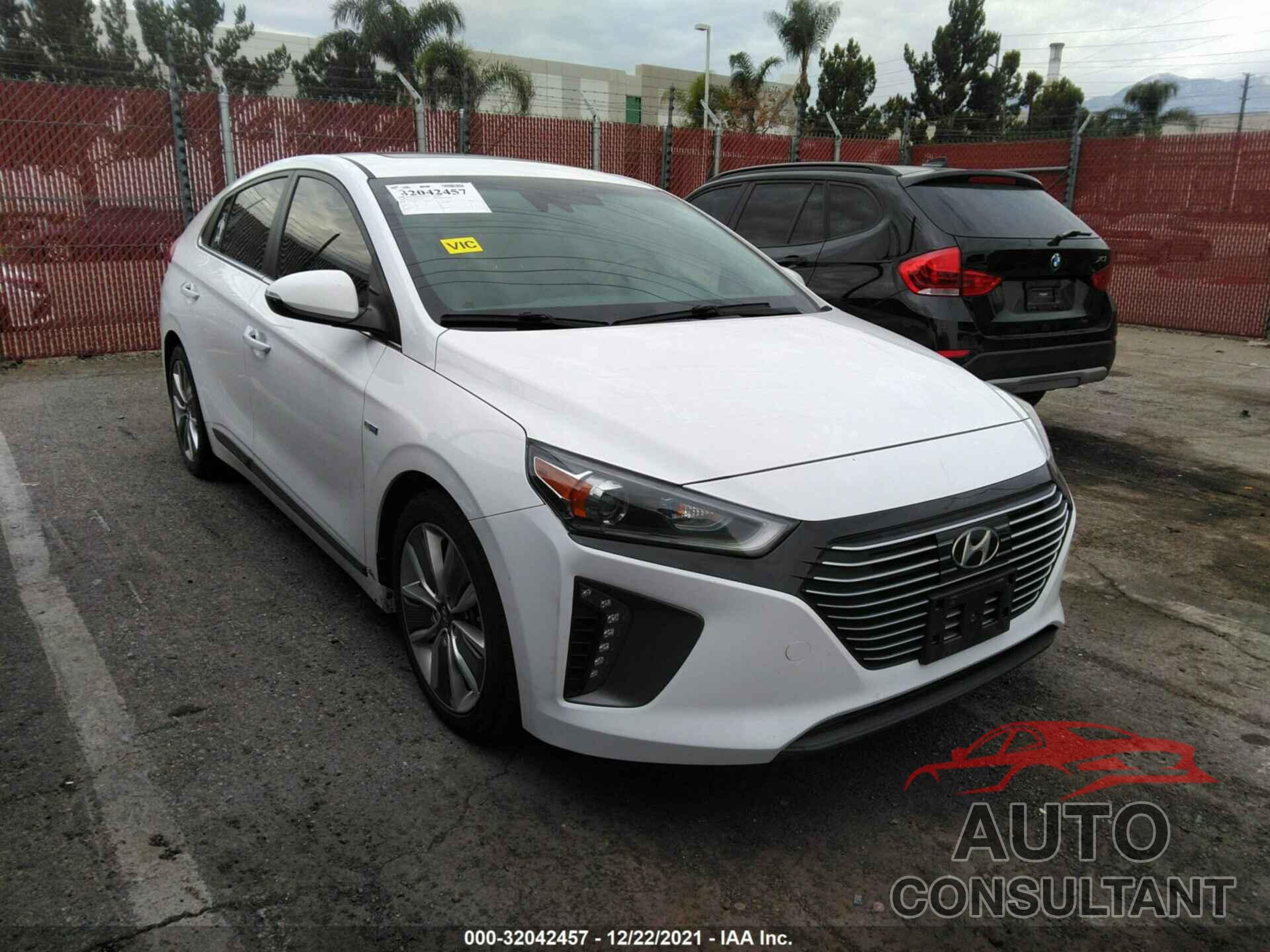 HYUNDAI IONIQ HYBRID 2018 - KMHC05LC6JU072164