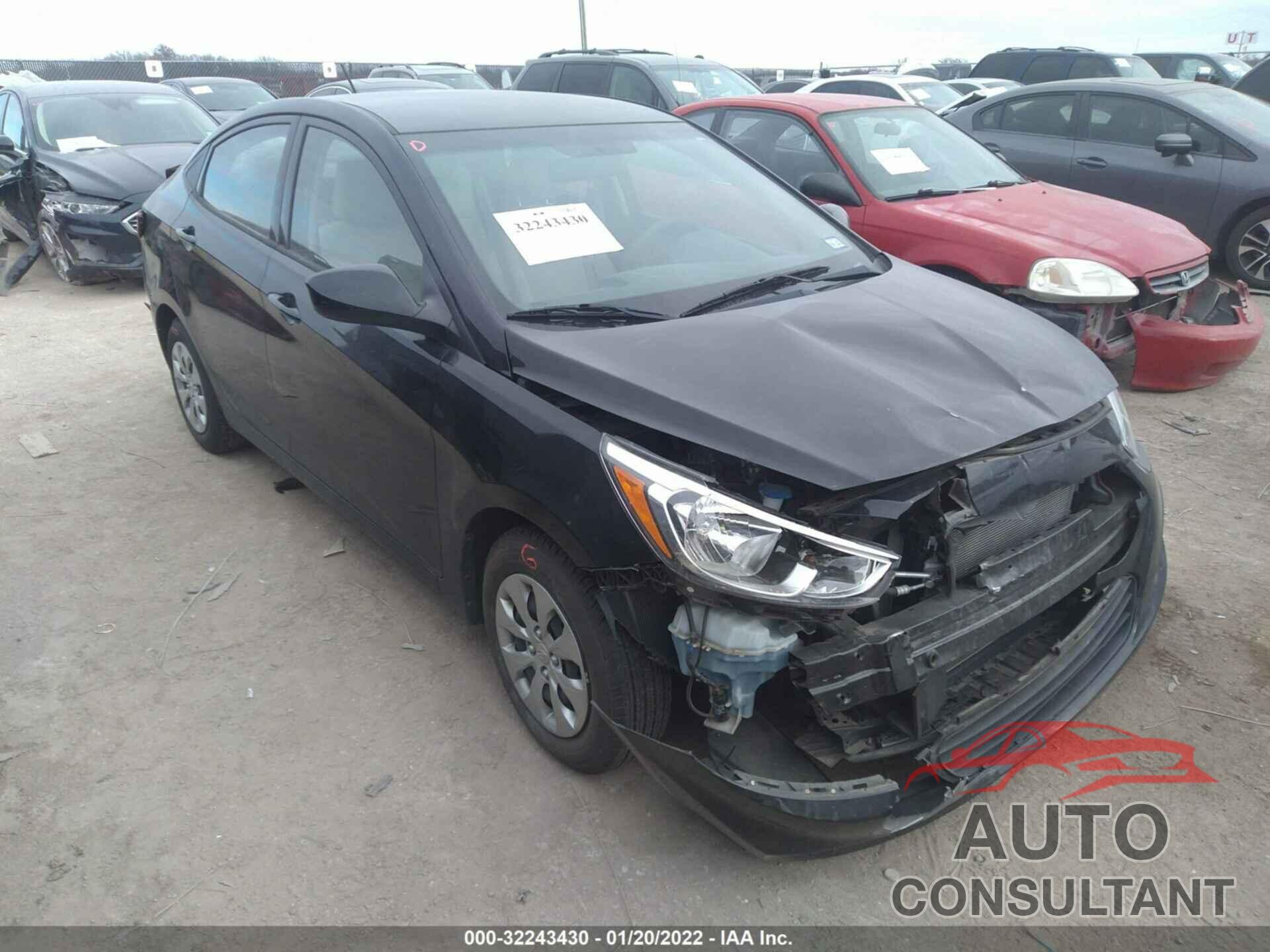 HYUNDAI ACCENT 2017 - KMHCT4AE7HU290615