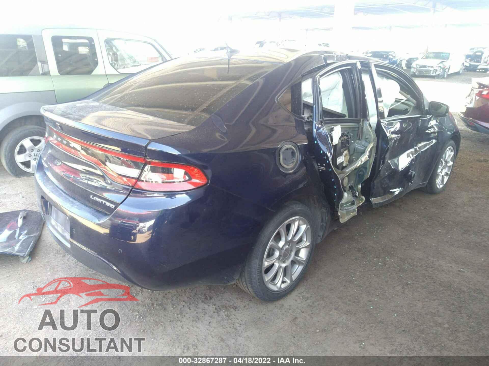 DODGE DART 2016 - 1C3CDFCB2GD564984