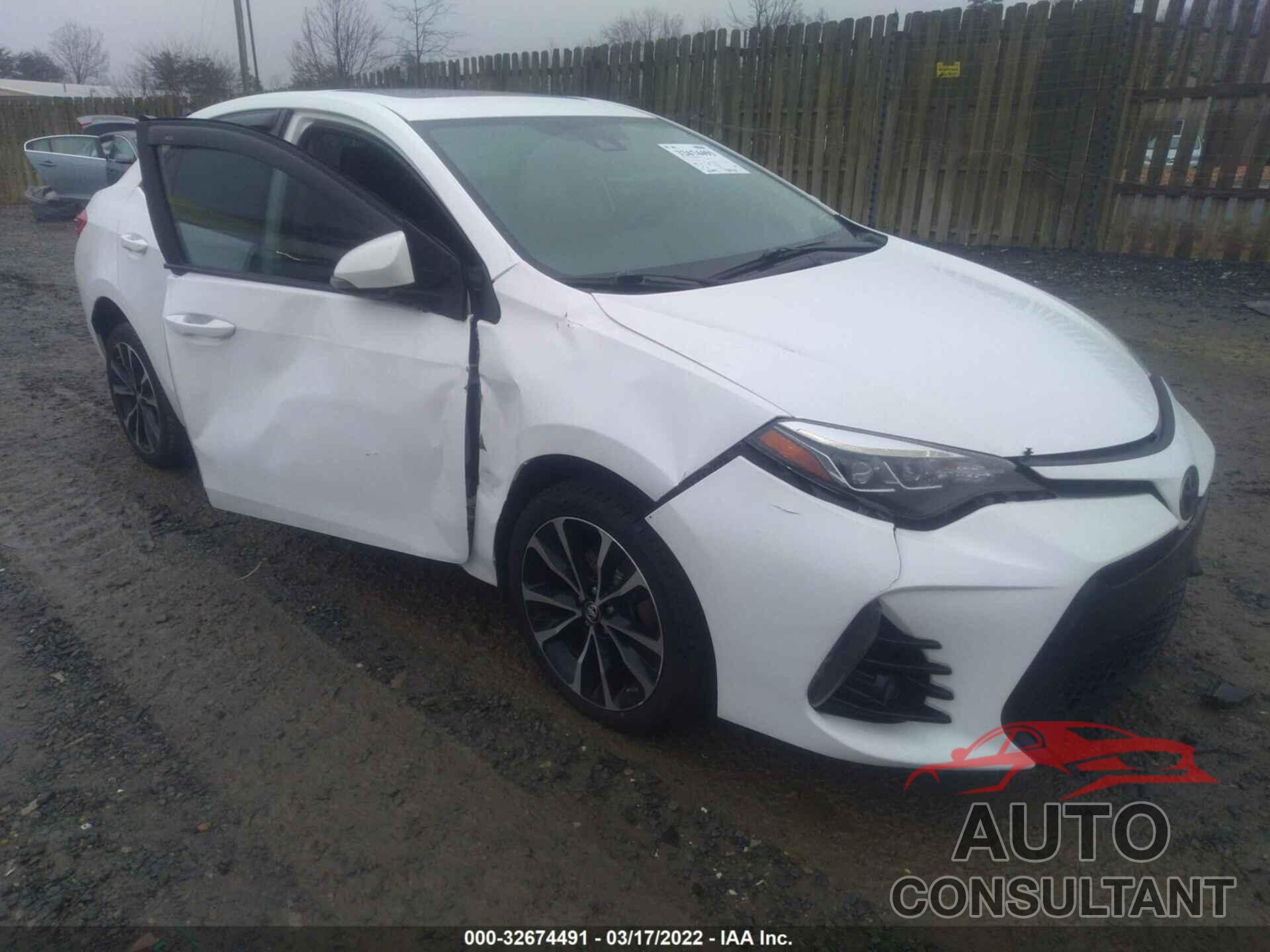 TOYOTA COROLLA 2018 - 2T1BURHE2JC003846