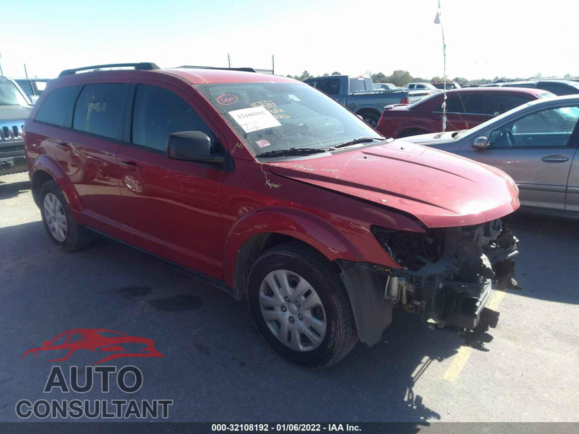 DODGE JOURNEY 2016 - 3C4PDCAB2GT103602