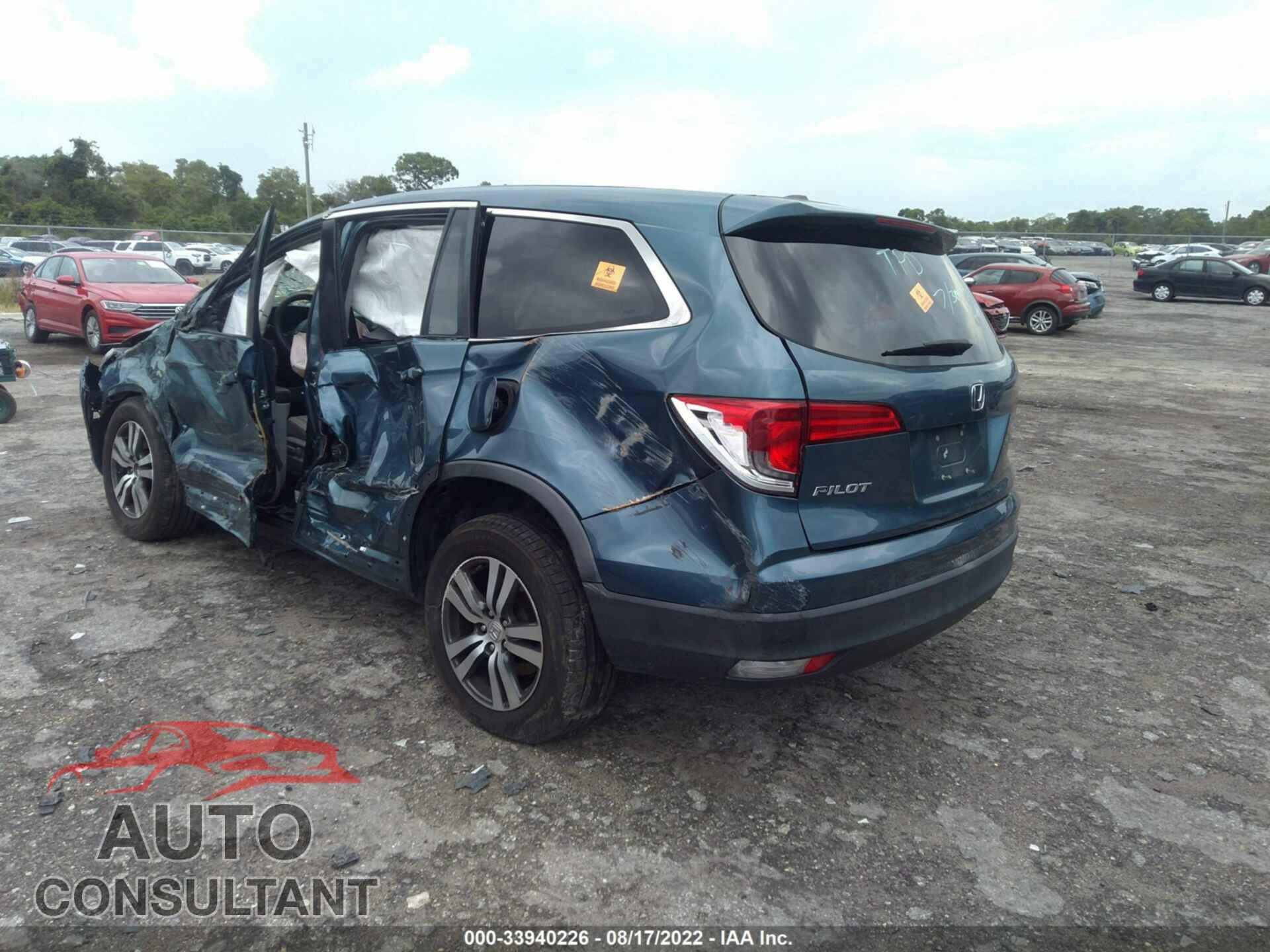 HONDA PILOT 2017 - 5FNYF5H35HB004782