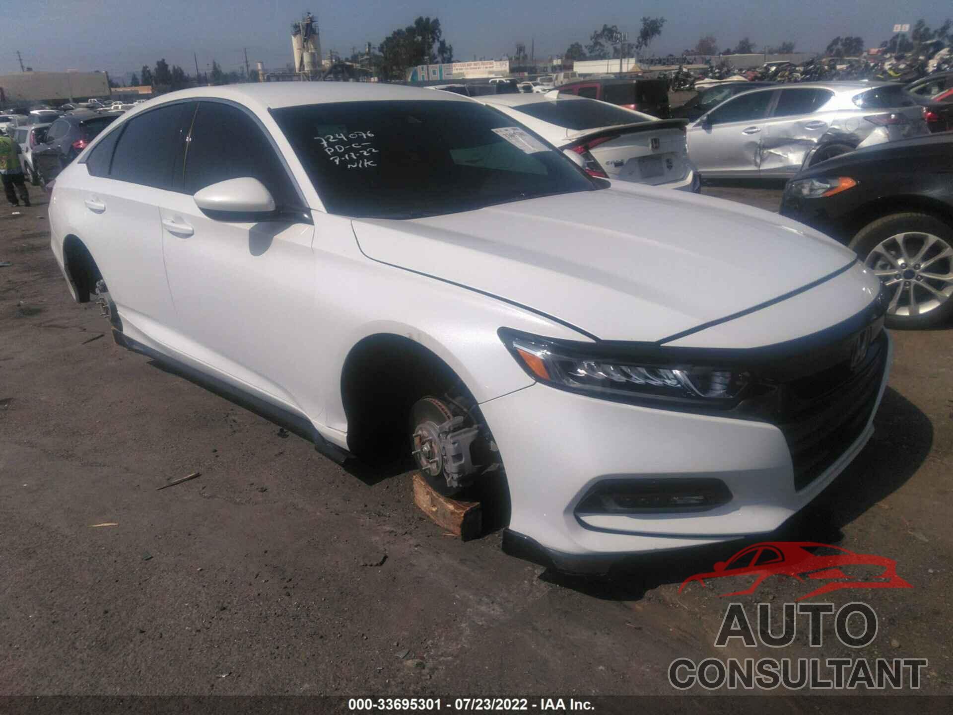 HONDA ACCORD SEDAN 2019 - 1HGCV1F37KA139885